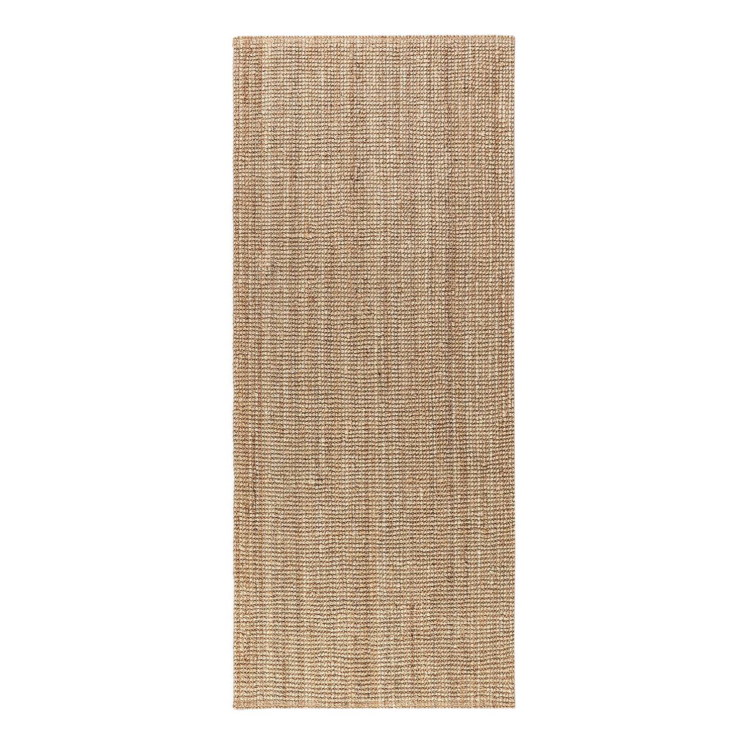 Jaipur Läufer Jute Hellbraun 80 x 200 cm