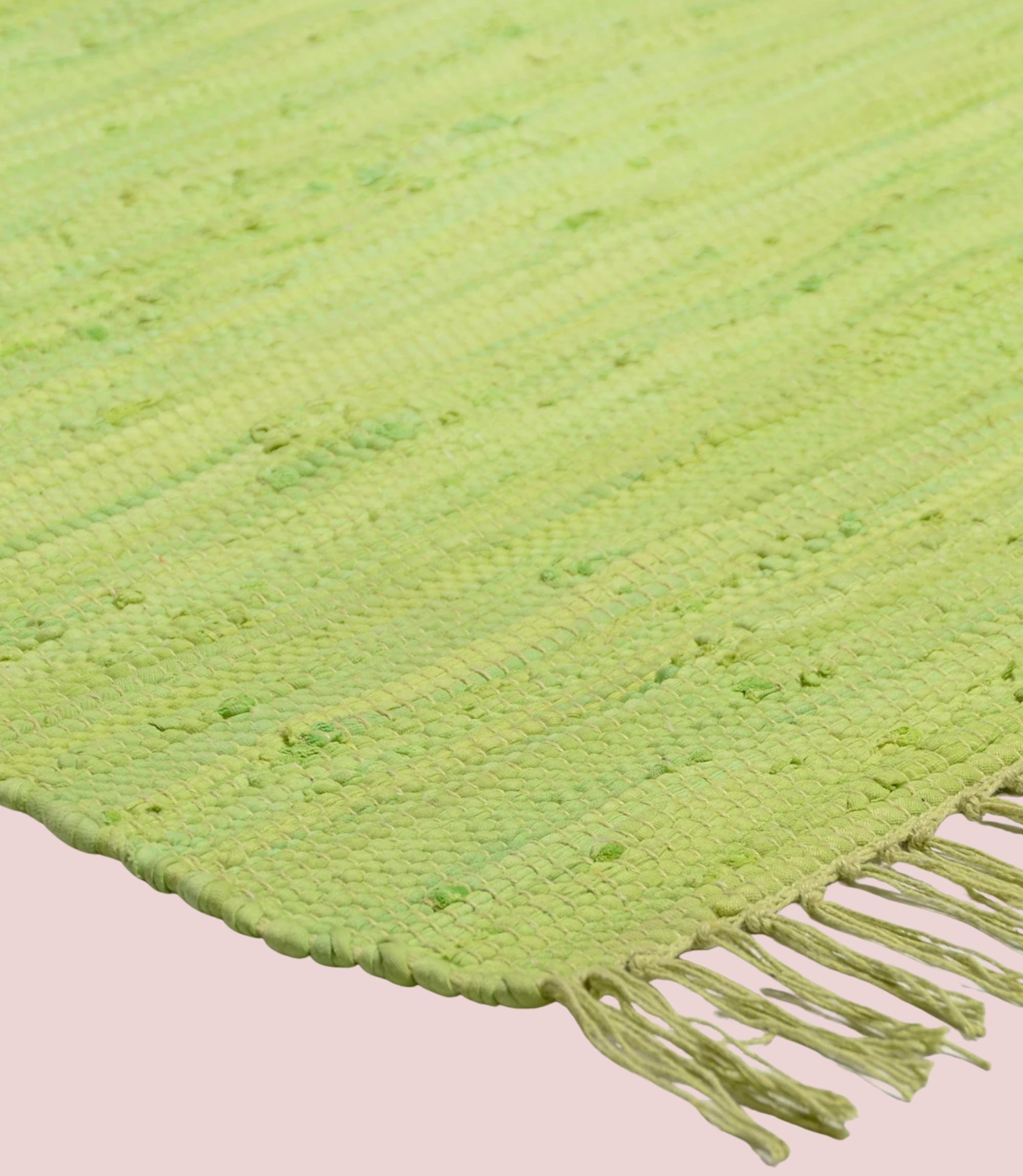 Teppich Baumwolle Grün