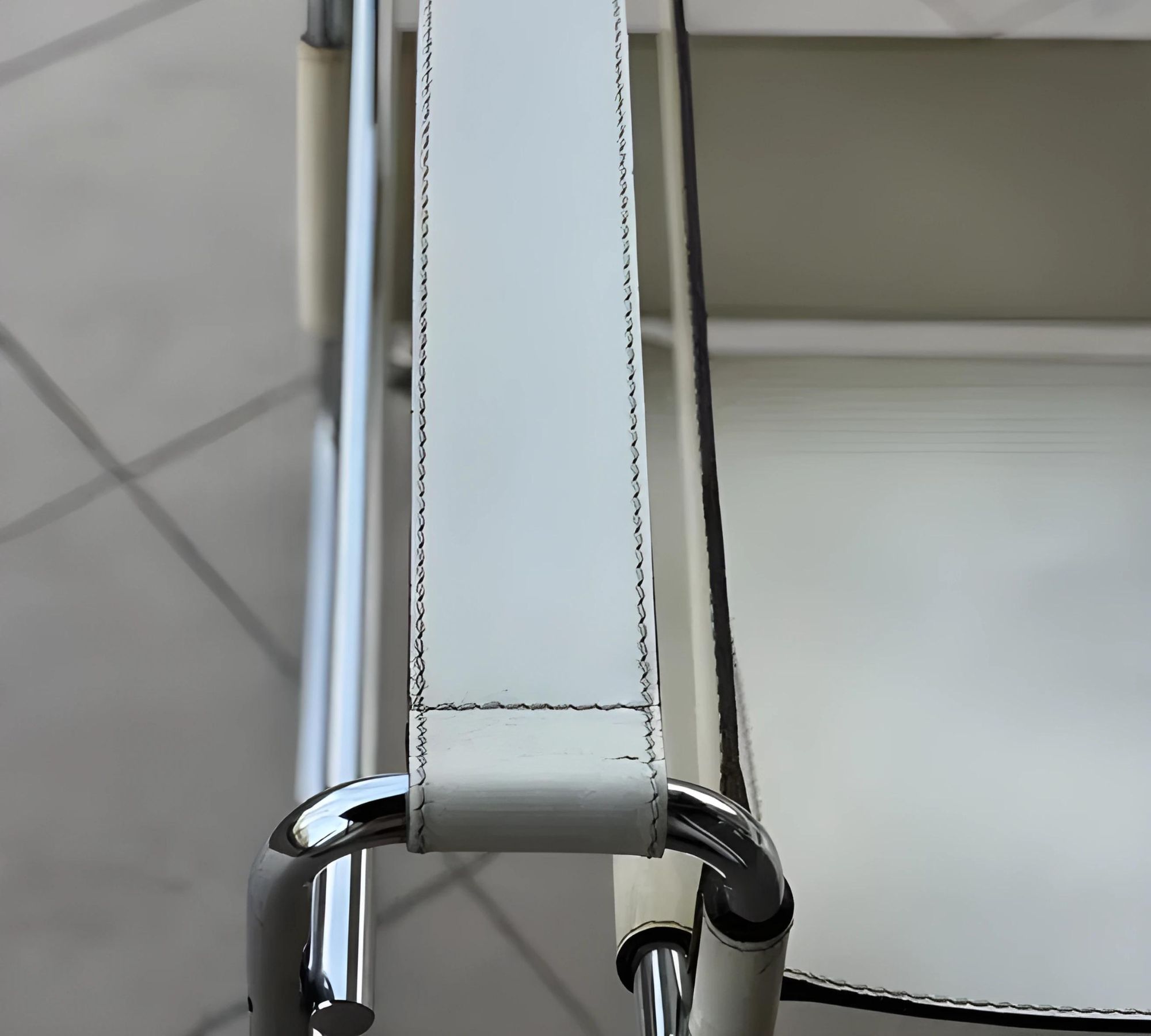 Vintage Marcel Breuer Wassily Chair Weiß 1960er Jahre