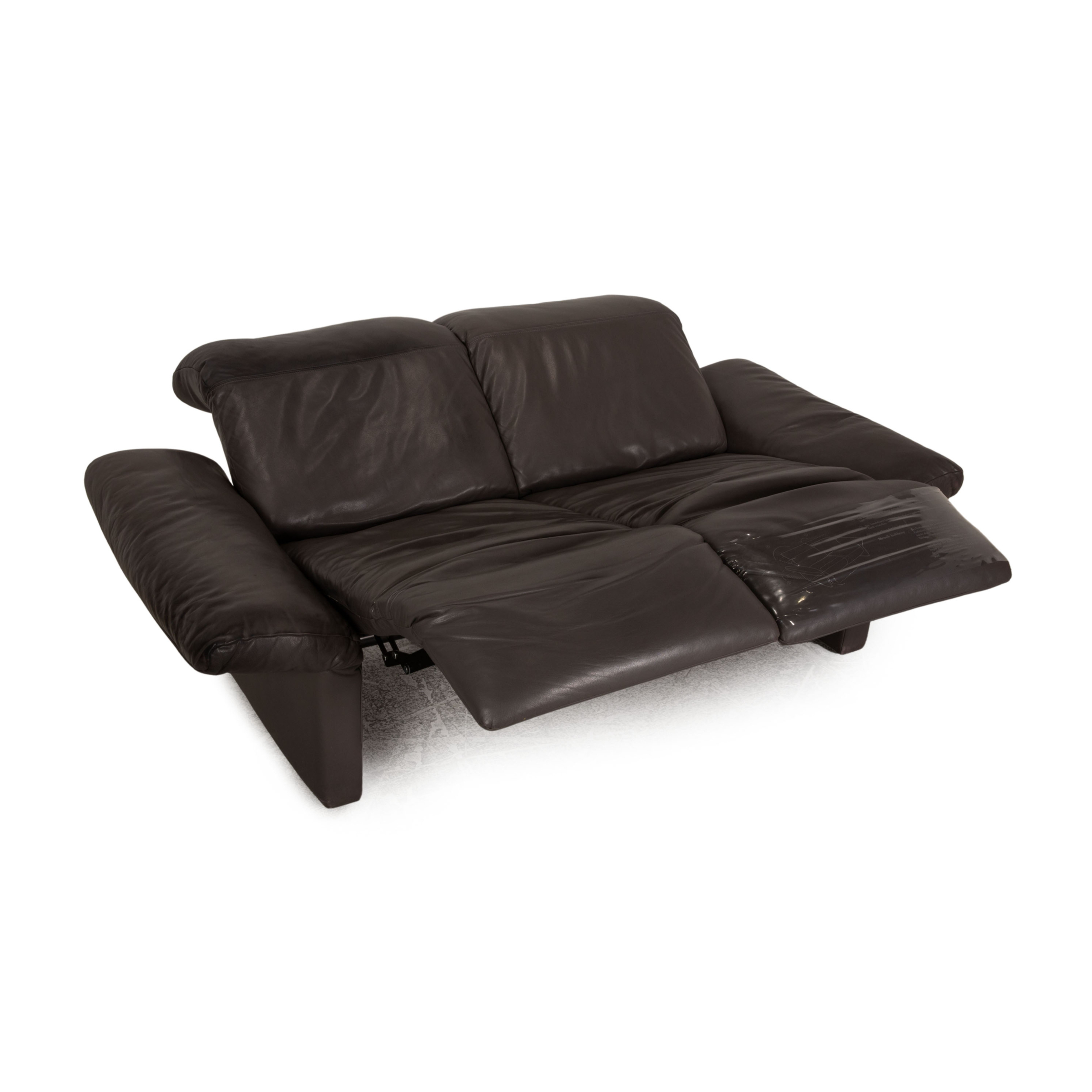 Enzo Sofa 2-Sitzer mit Liegefunktion Leder Anthrazit 