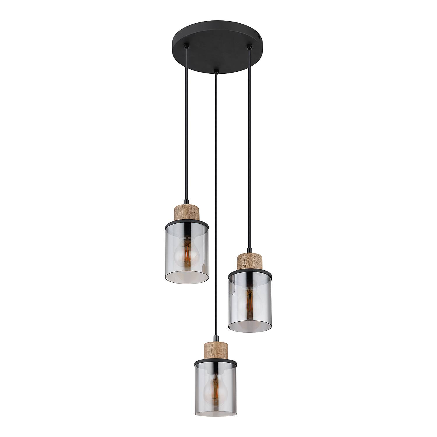 Pendant lamp Reid Type B colored glass iron