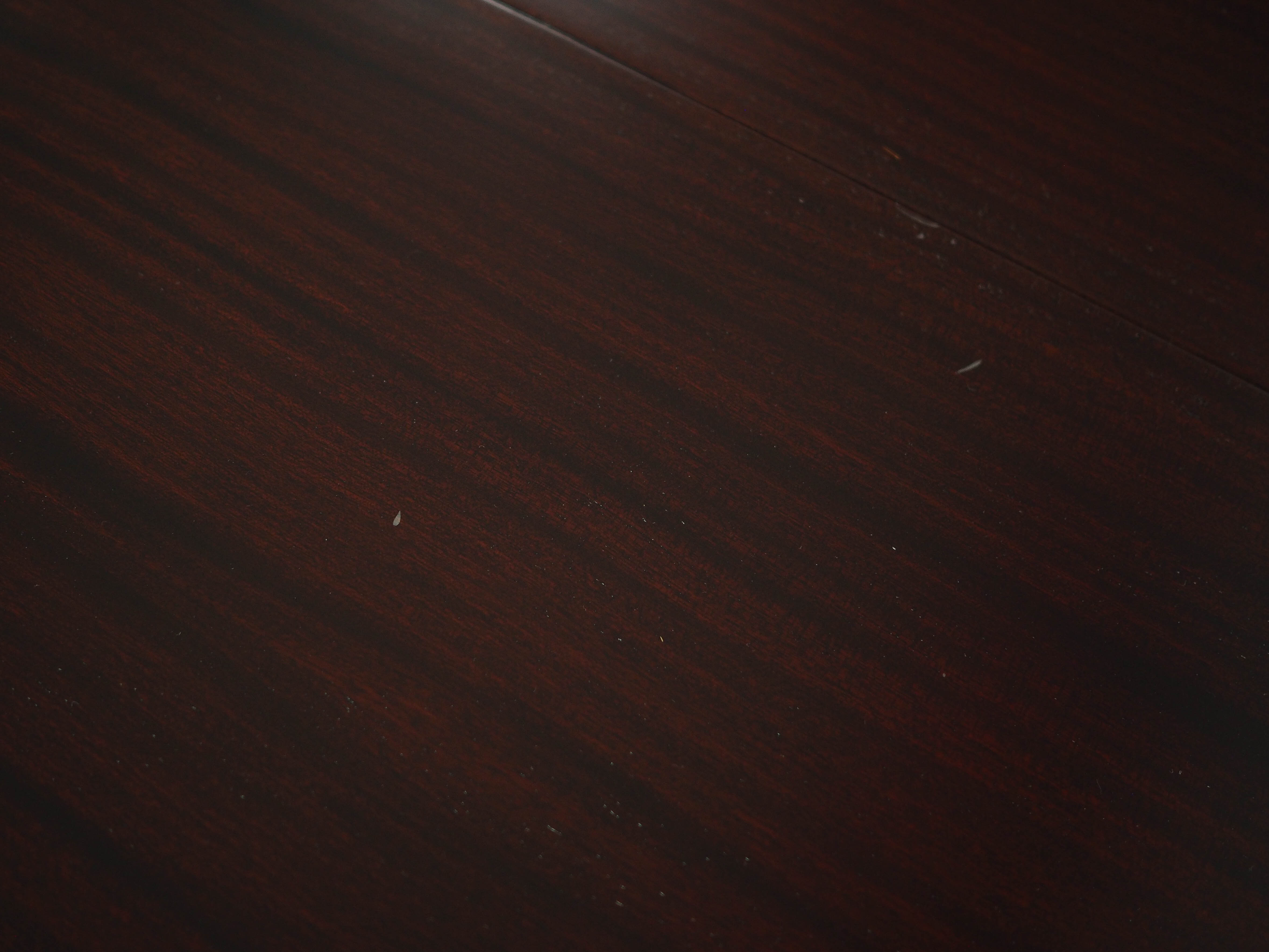 Mahogany table Dark brown 1970s Ø115cm