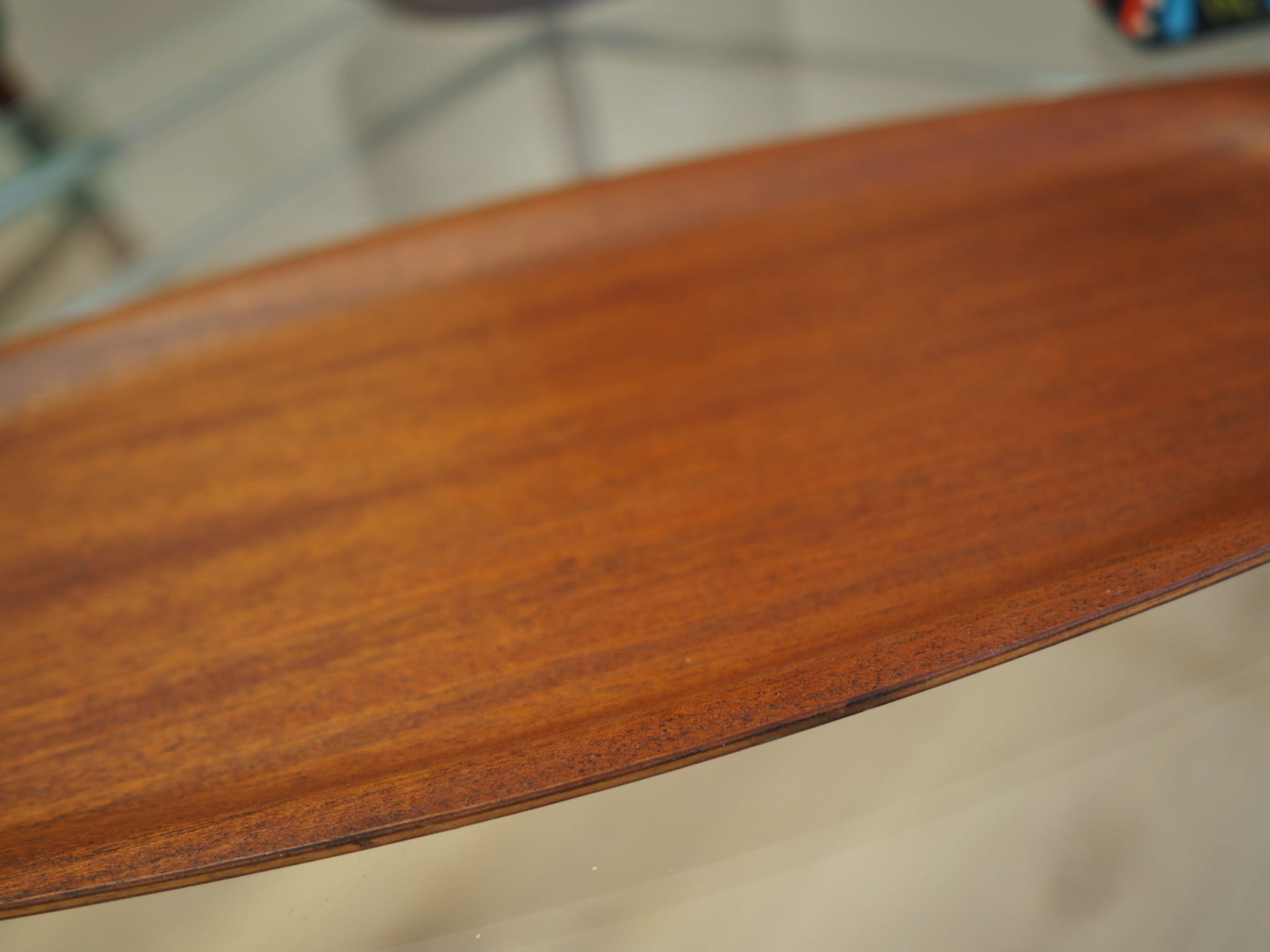 Vintage Tray Teak Wood Brown 1960s