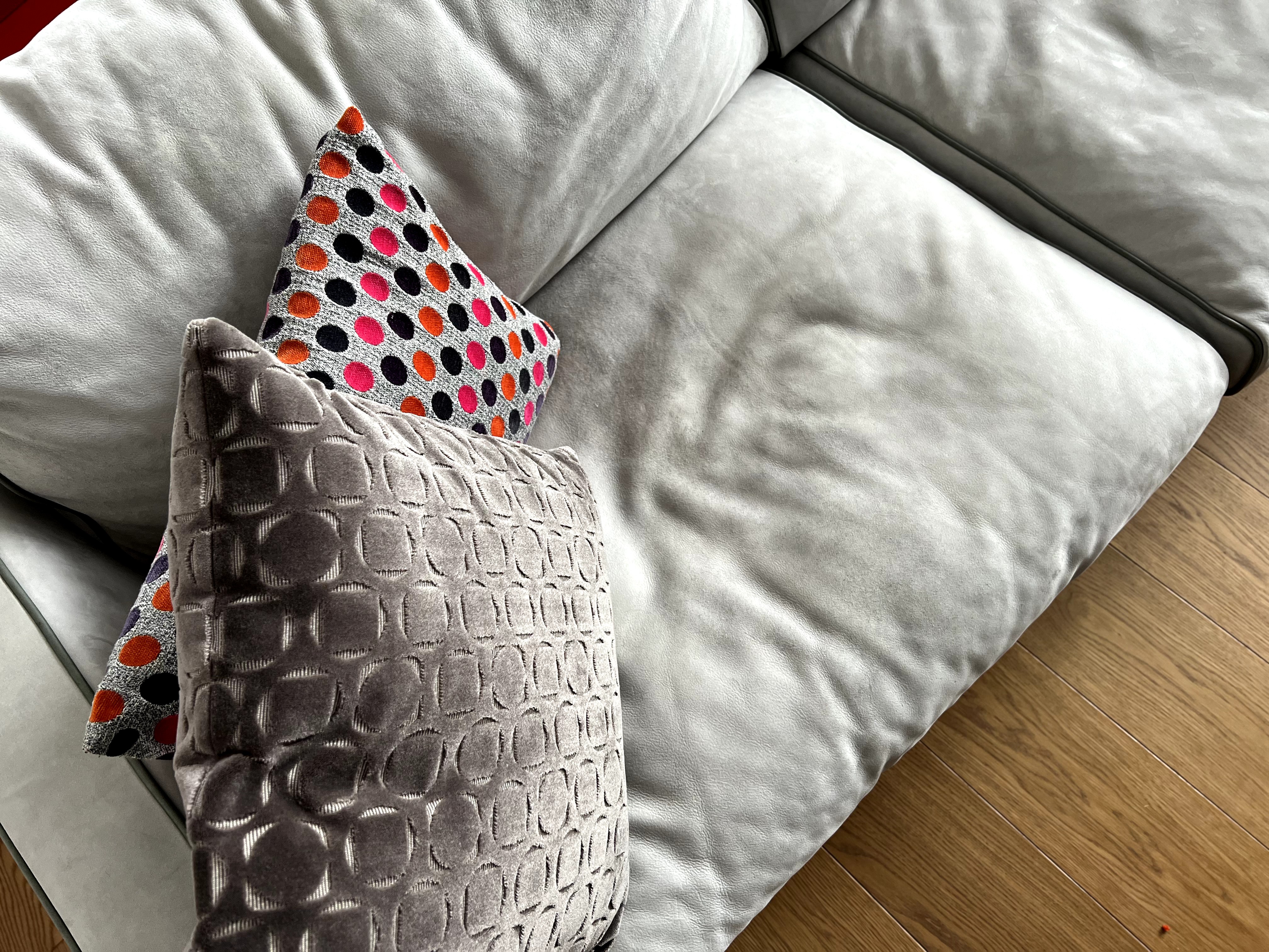 Stoccolma Sofa Leder Kaschmir Nuage
