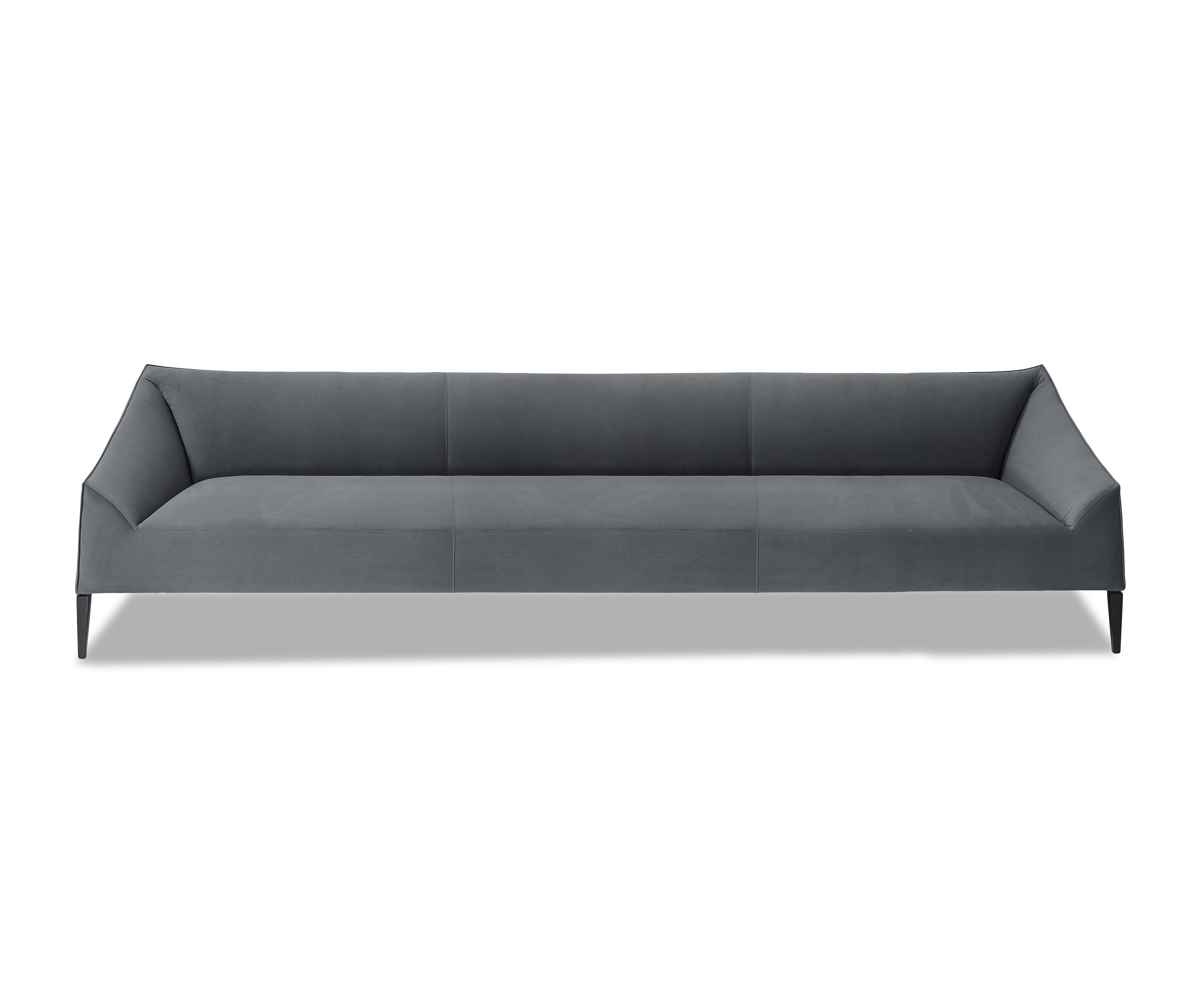 Dolce Sofa 3-Sitzer Samt Grau