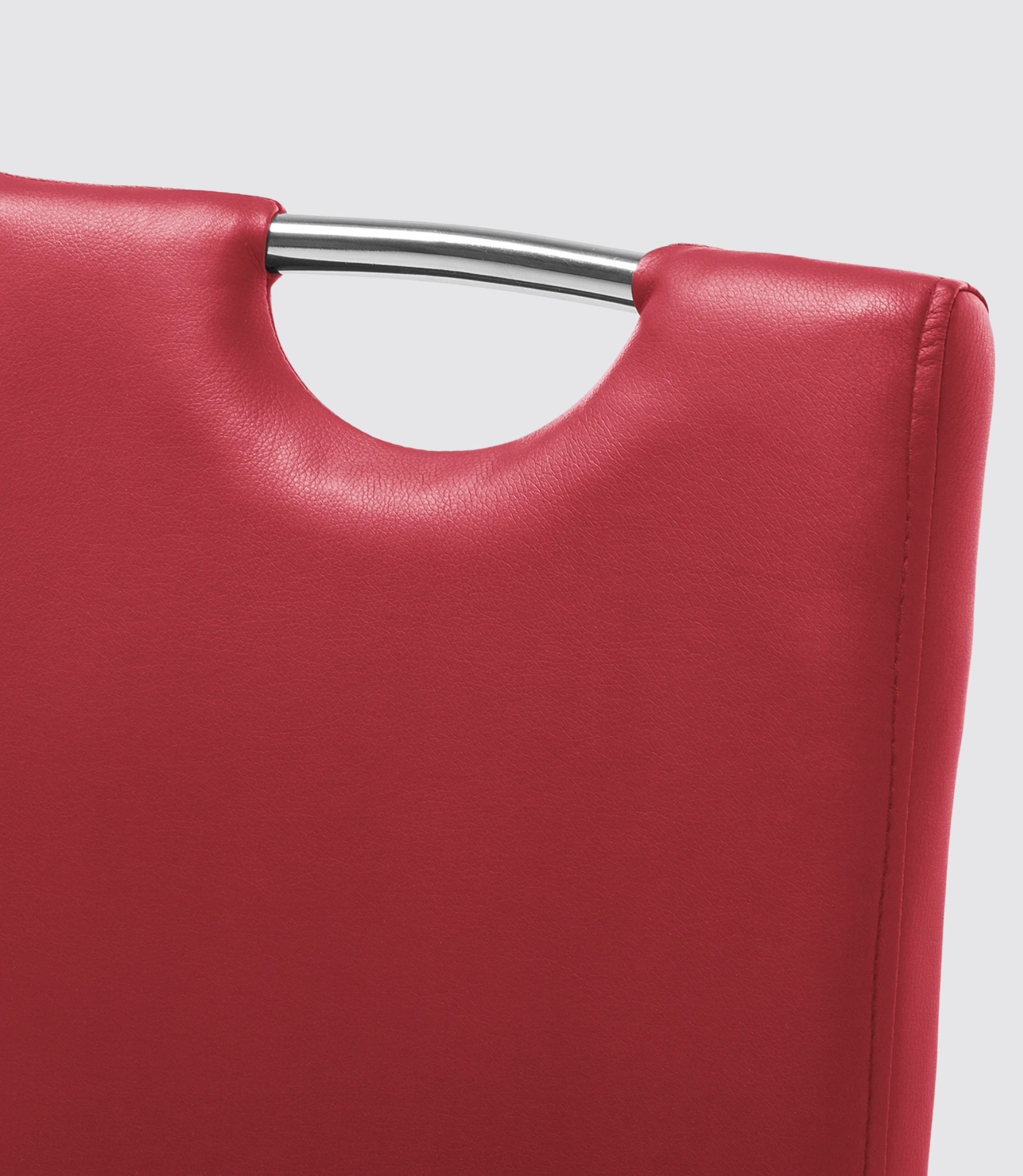 Freischwinger Pasala Kunstleder Burgunderrot 2er Set