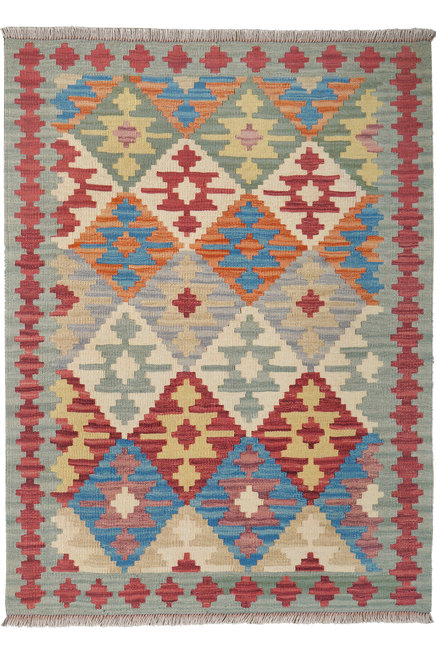 Kelim Gashgai Wool Multicolored