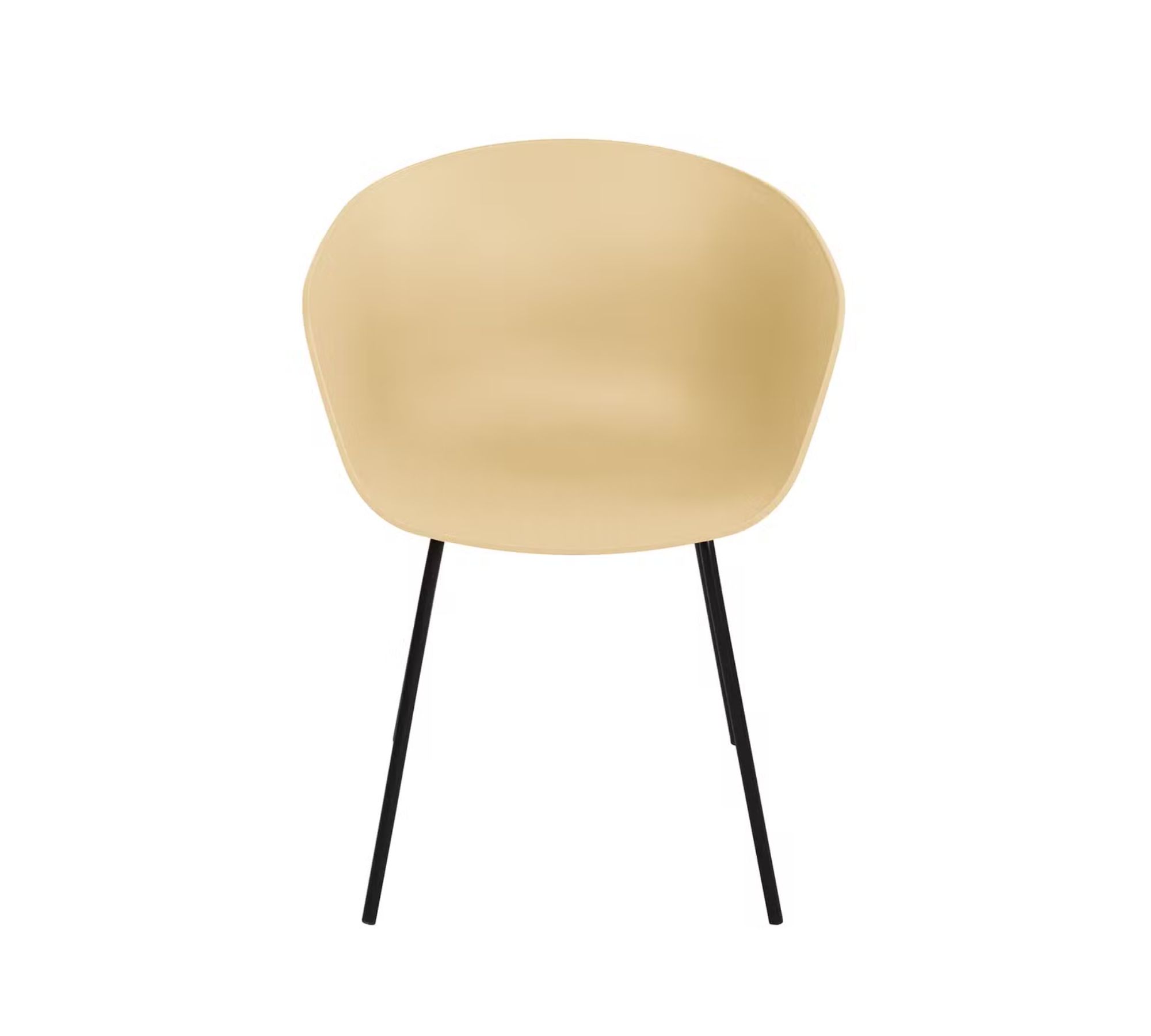 2x Vedene Gartenstuhl Stahl Kunststoff Beige