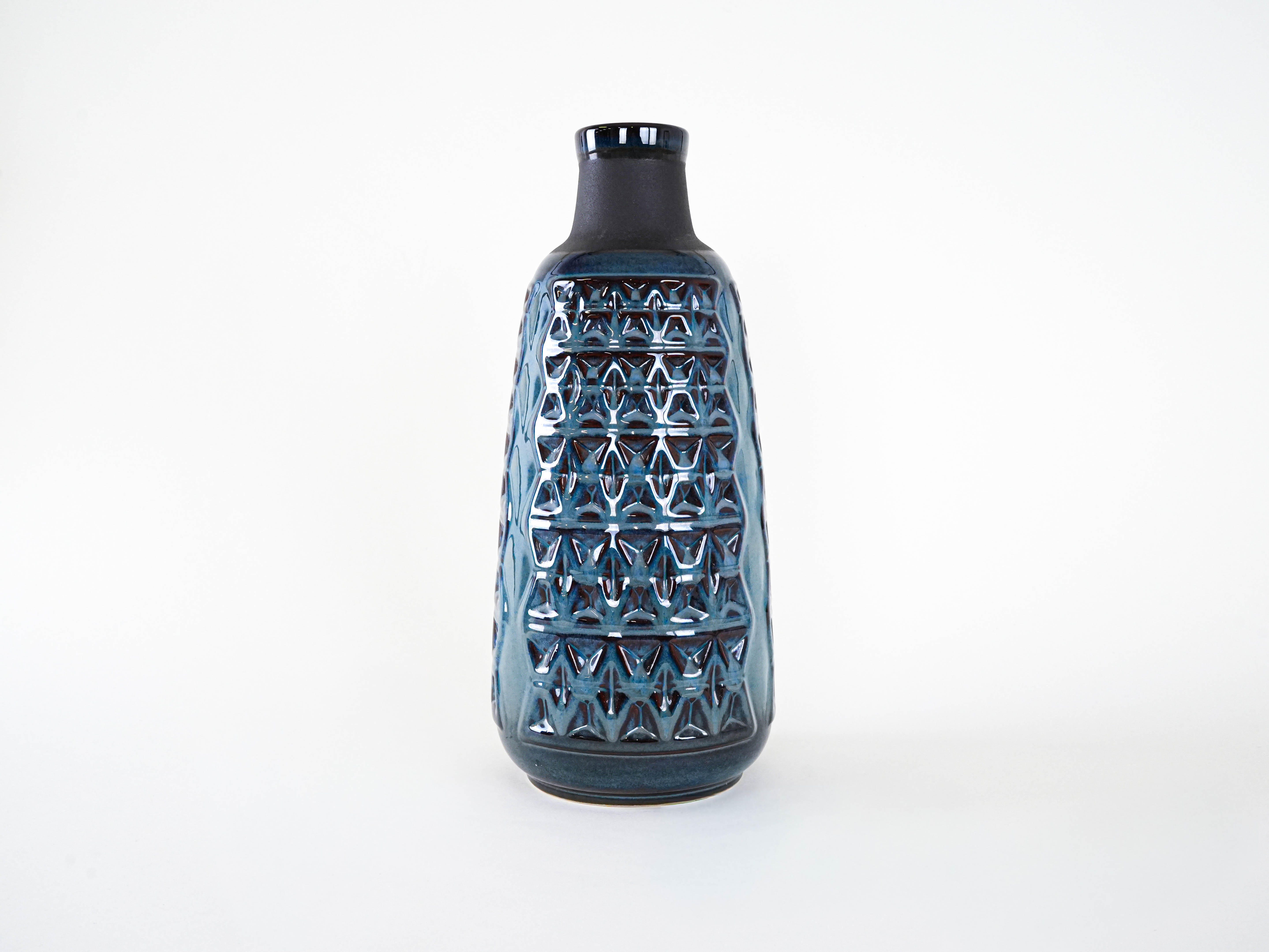 Keramikvase Blau