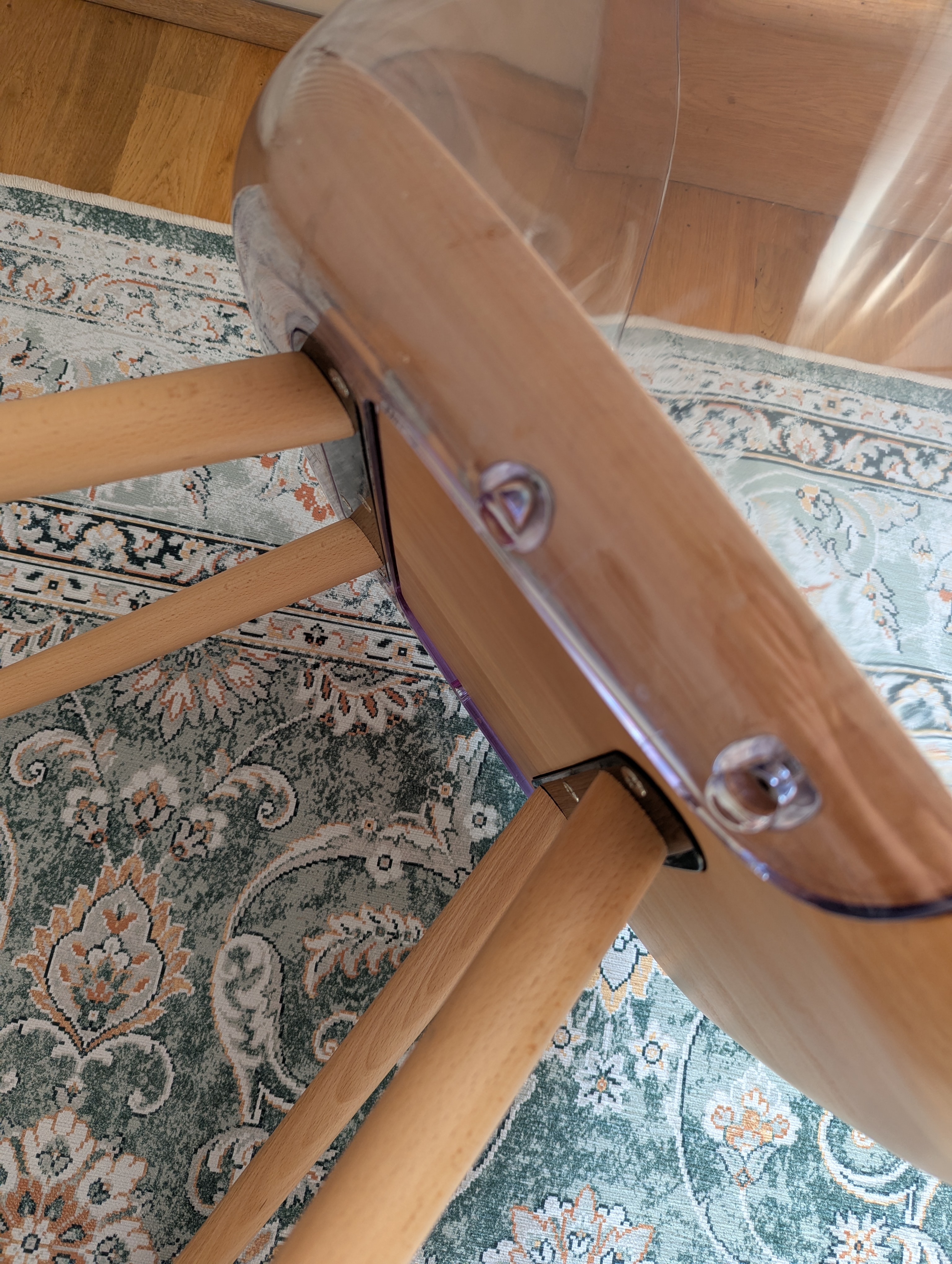 Bjorg 2x Armlehnstühle Buche Transparent