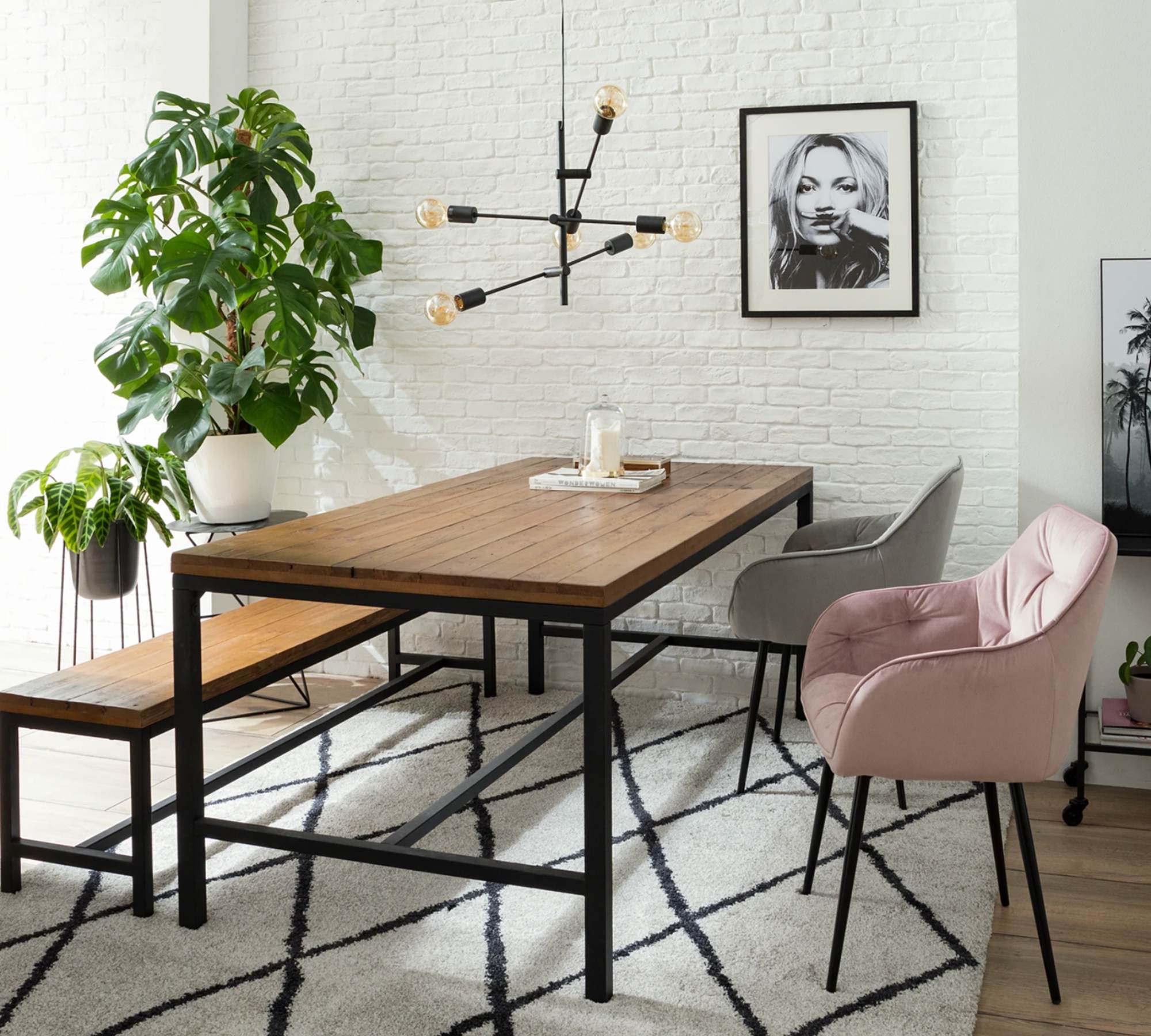 Armchair TILLY Velvet Vilda: Dusty pink Single chair