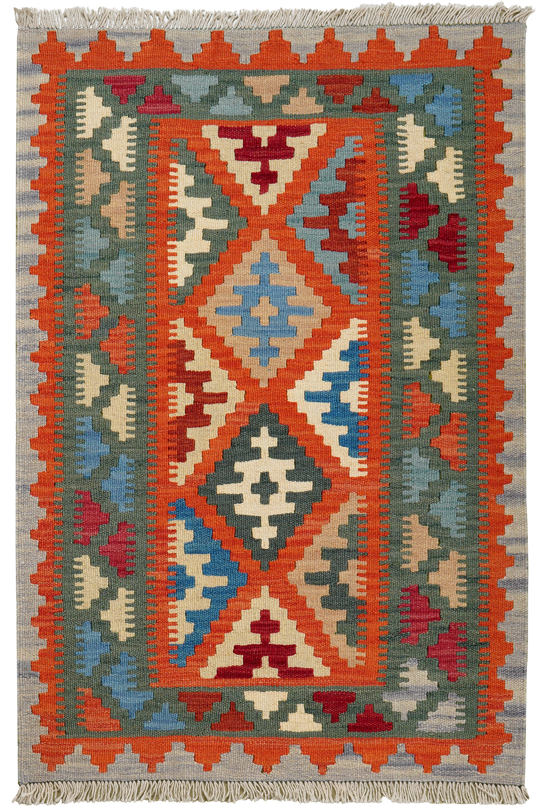 Kilim Gashgai Teppich Mehrfarbig