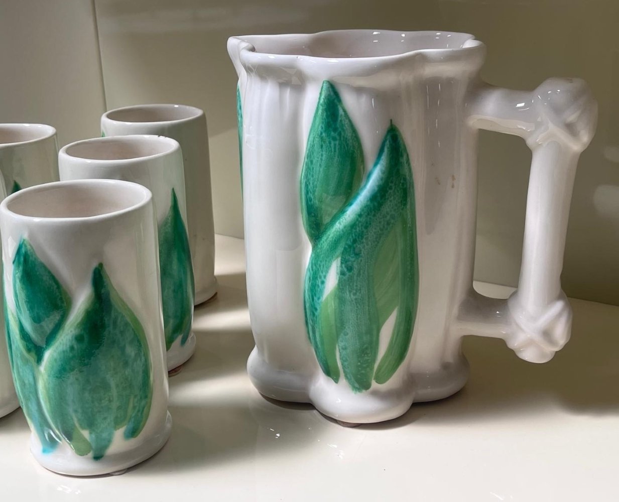 Beverage Service Germoglio Set of 7 1970s