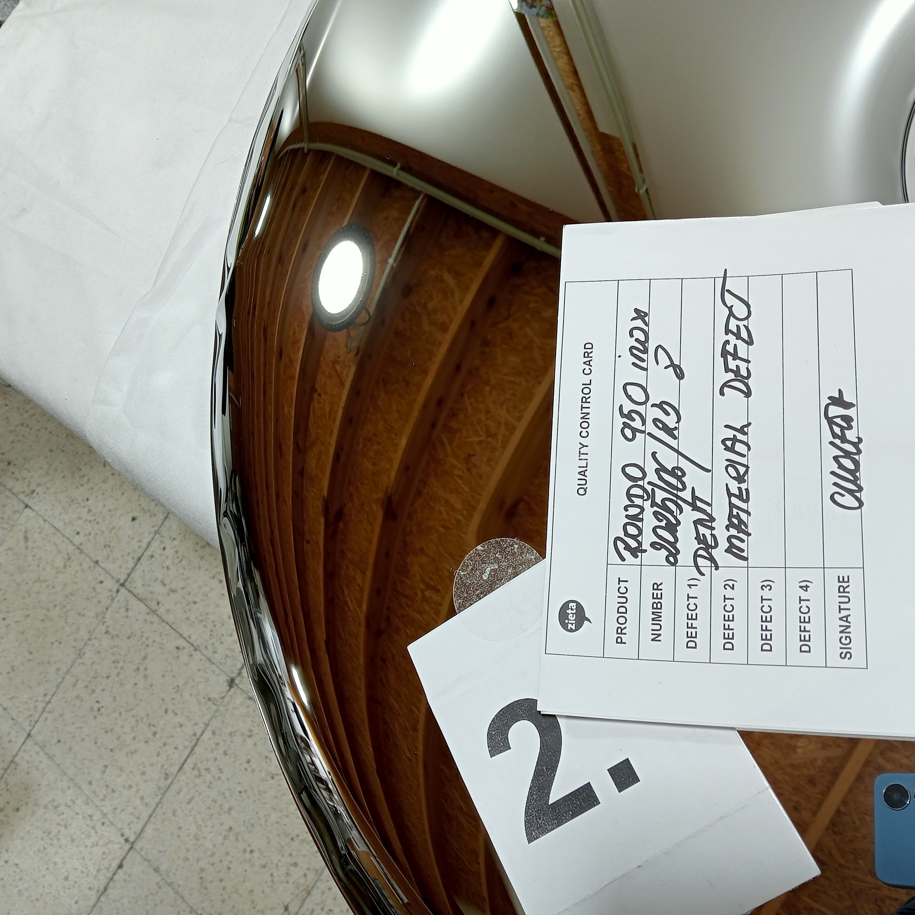 Rondo Specchio 950 Acciaio inox Inox Lucidato Argento