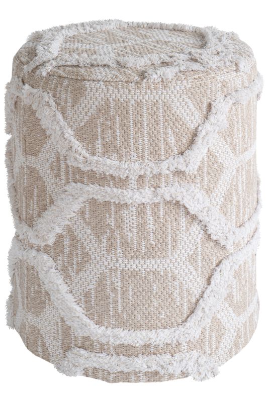 Nomad Pouf Baumwolle Sand 47 x 36 cm