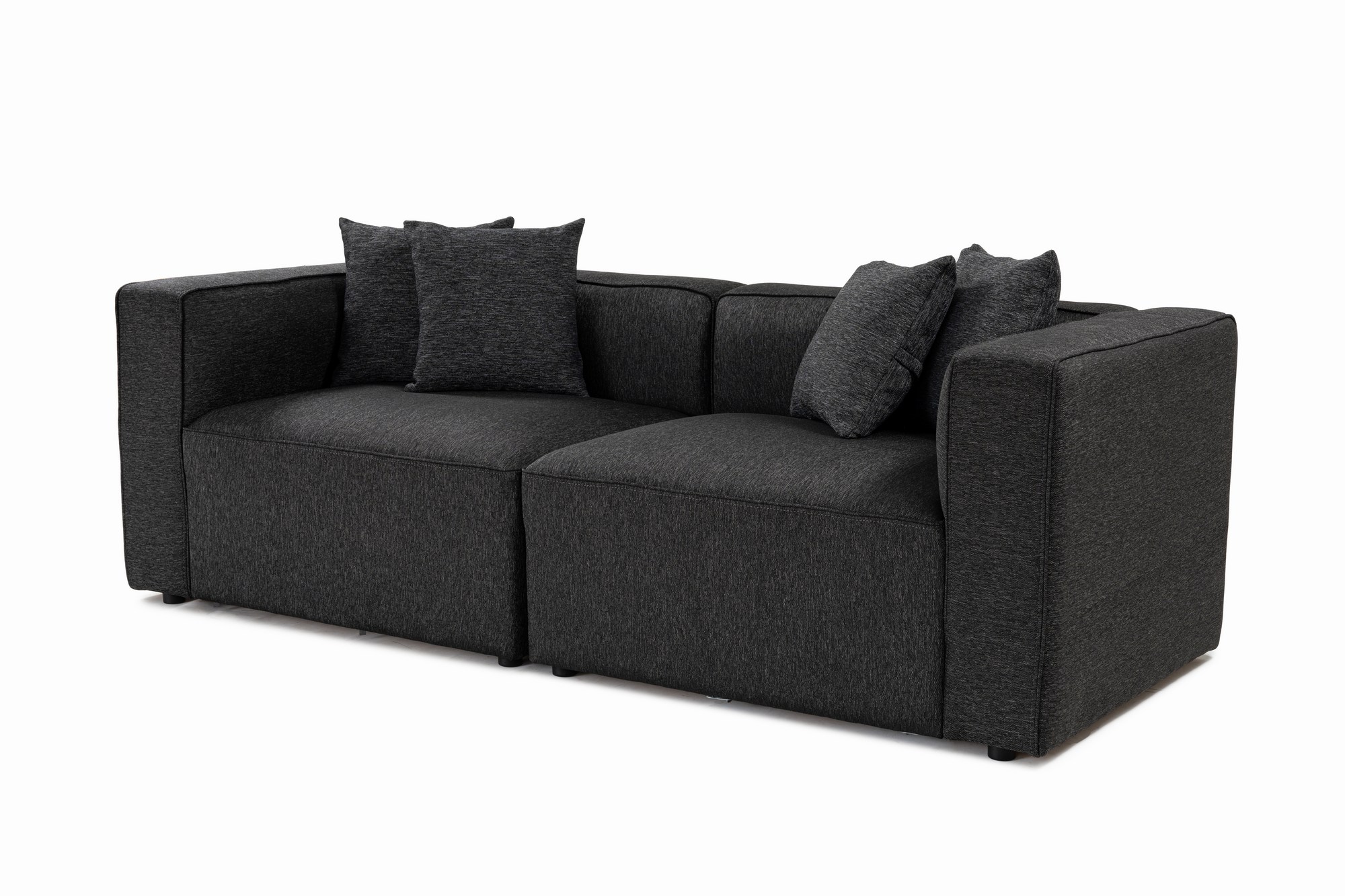 Mora XL 2-Sitzer Sofa Schwarzgrau