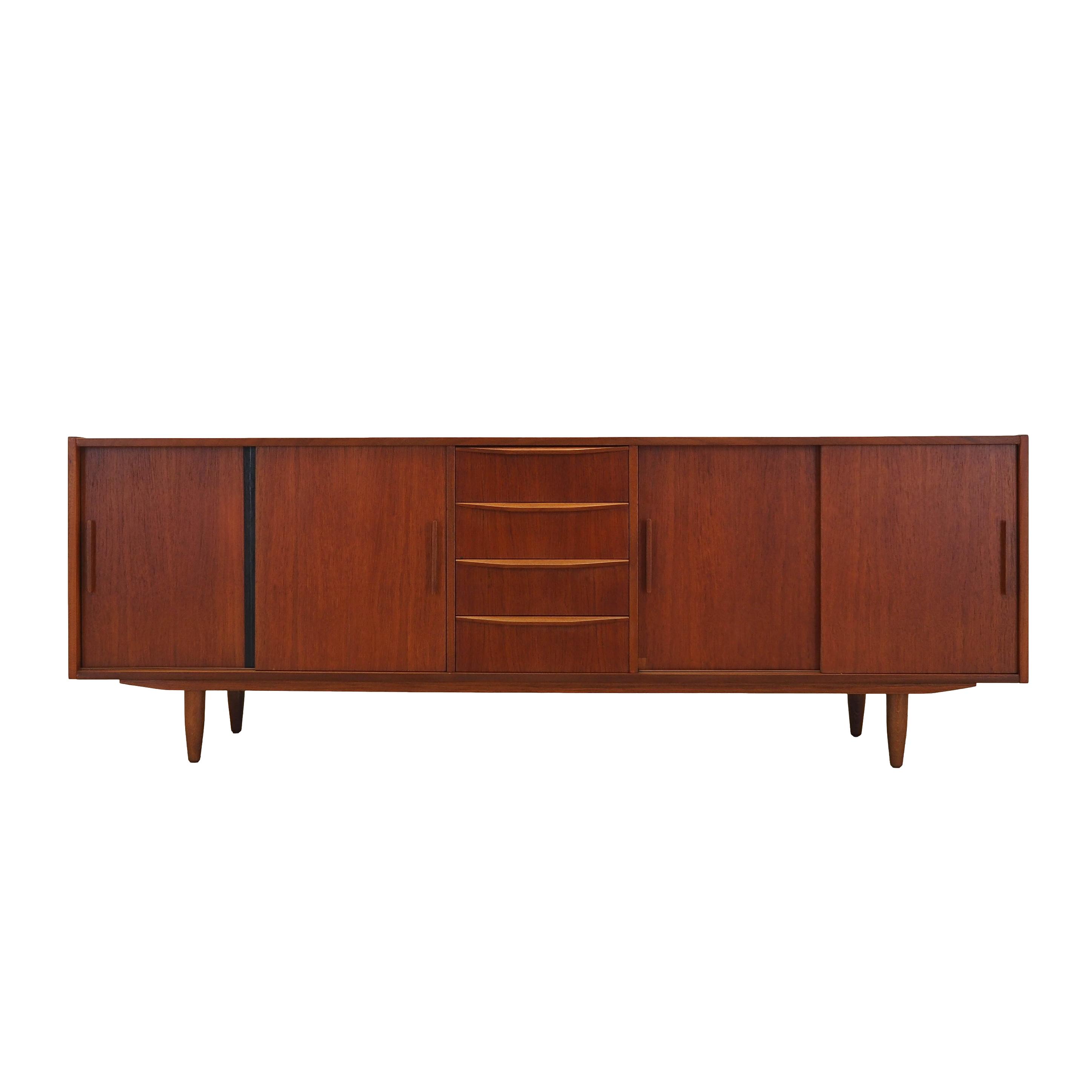 Teak-Sideboard Braun 1970er Jahre