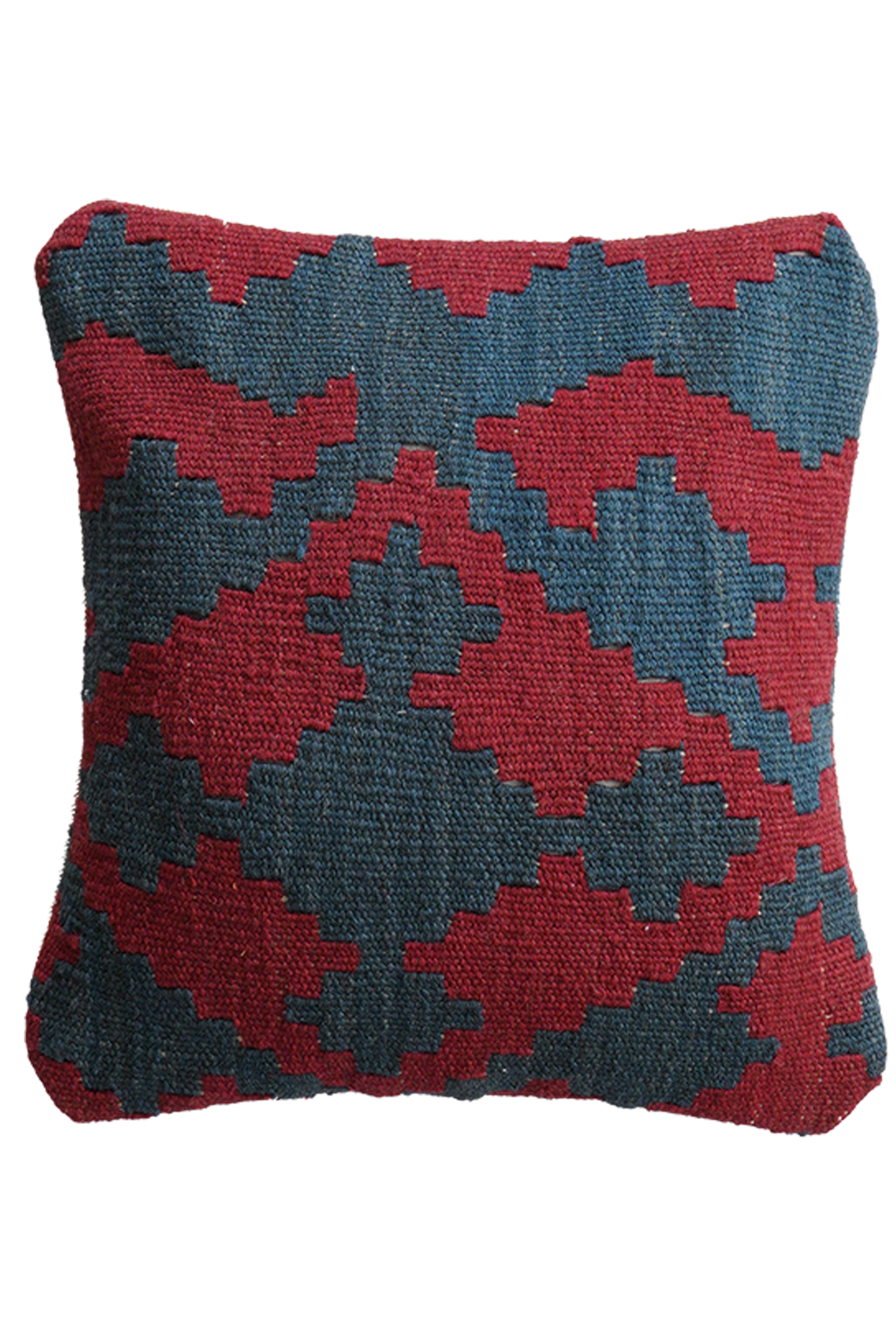 Kelim Kissen Wolle Mehrfarbig