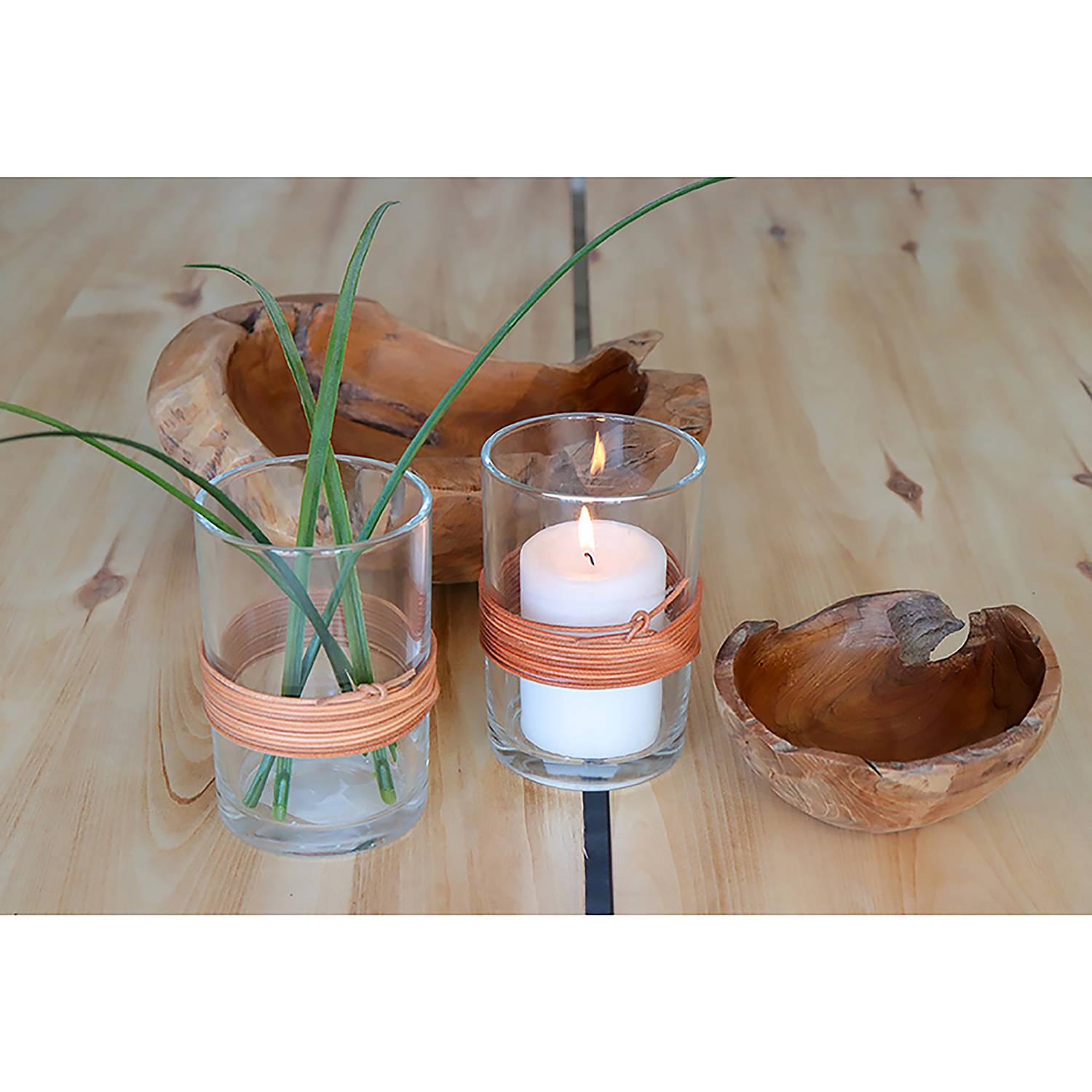 Schale Rio Teakholz Braun Durchmesser: 20 cm