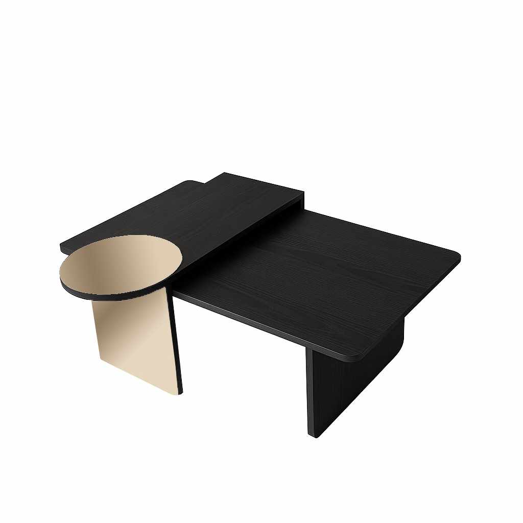 Luna Table Set of 2 Black