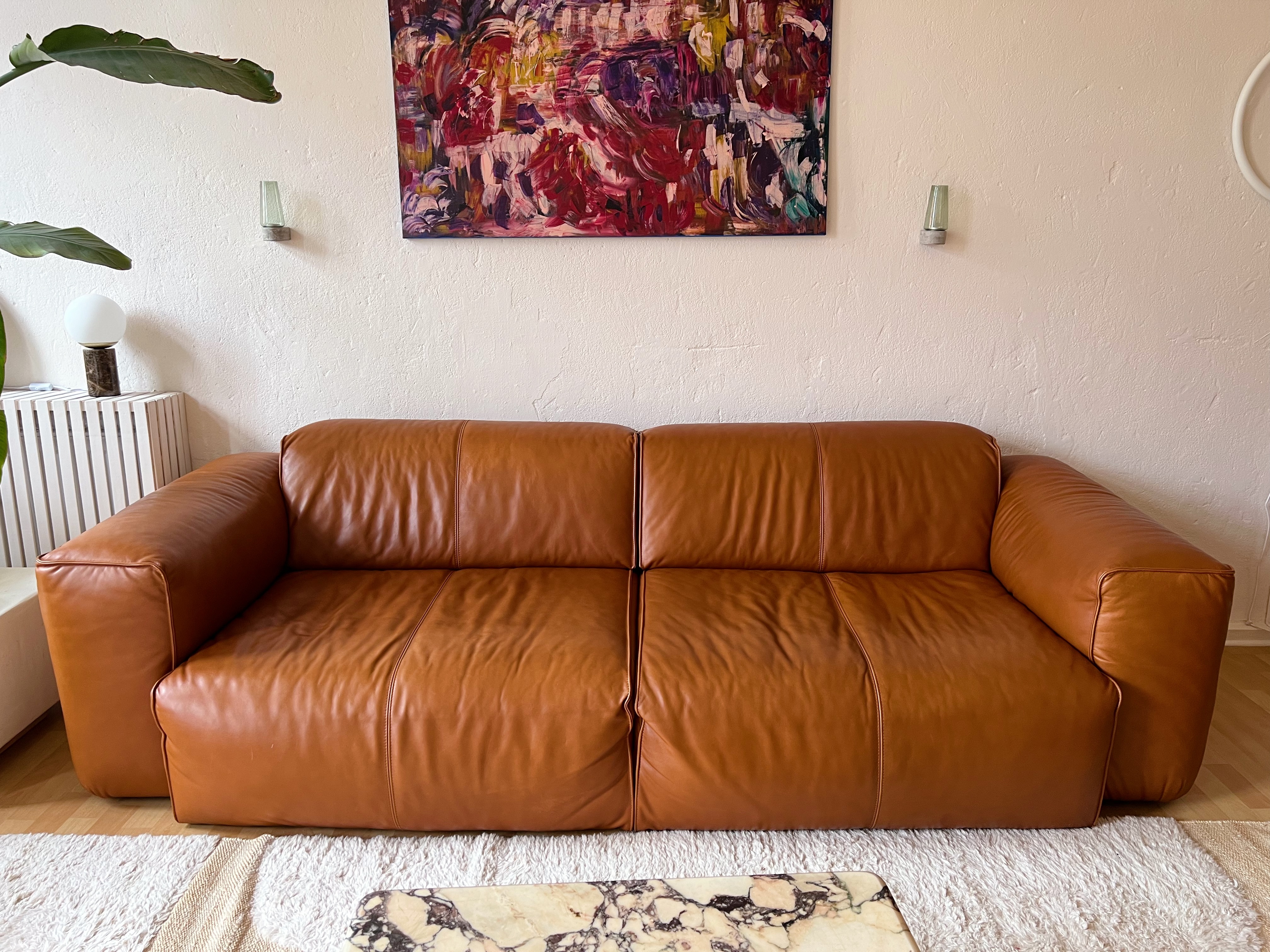 Sofa Hudson II Echtleder Braun