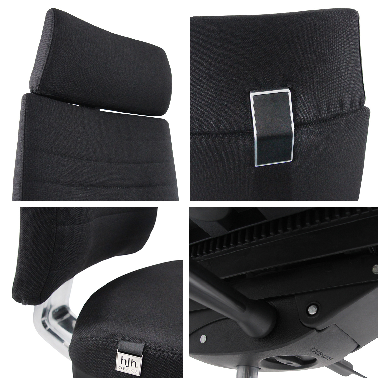 MOVE-TEC PRO 3D Bürostuhl Stoff Schwarz