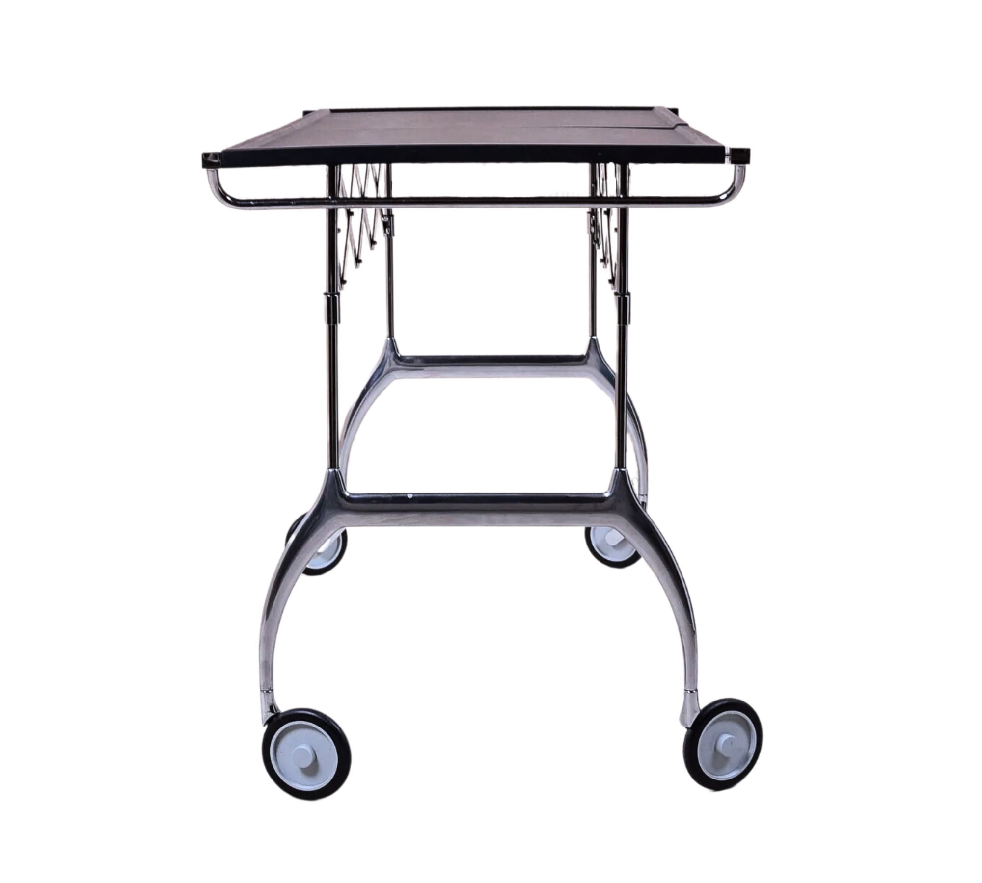 Battista Kartell Servierwagen Polyester Metall Schwarz