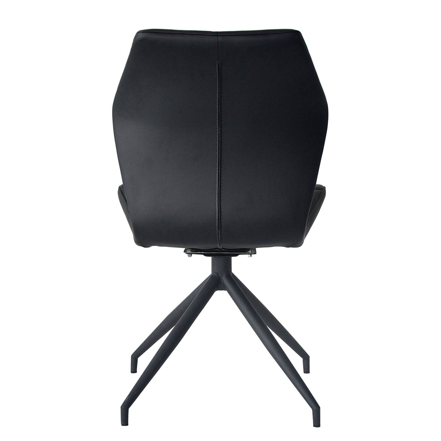 Upholstered Chair Frontera Swivel Set of 2 Black