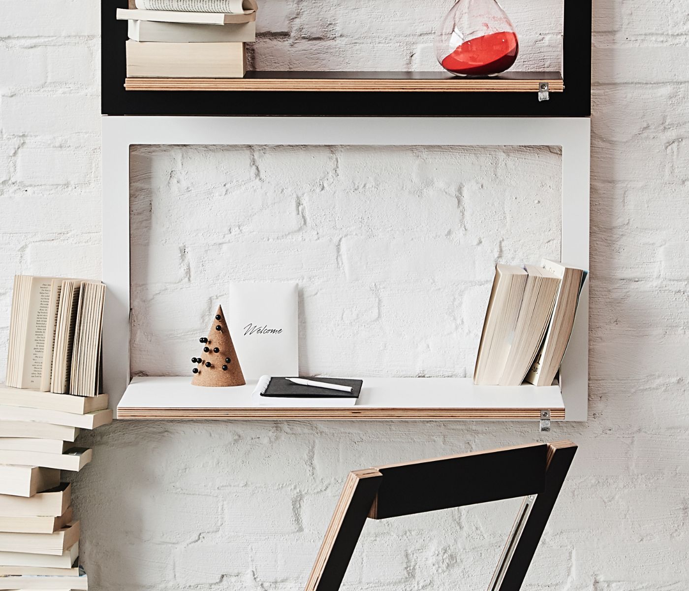 Fläpps Secretary Wood White 80 x 50 cm