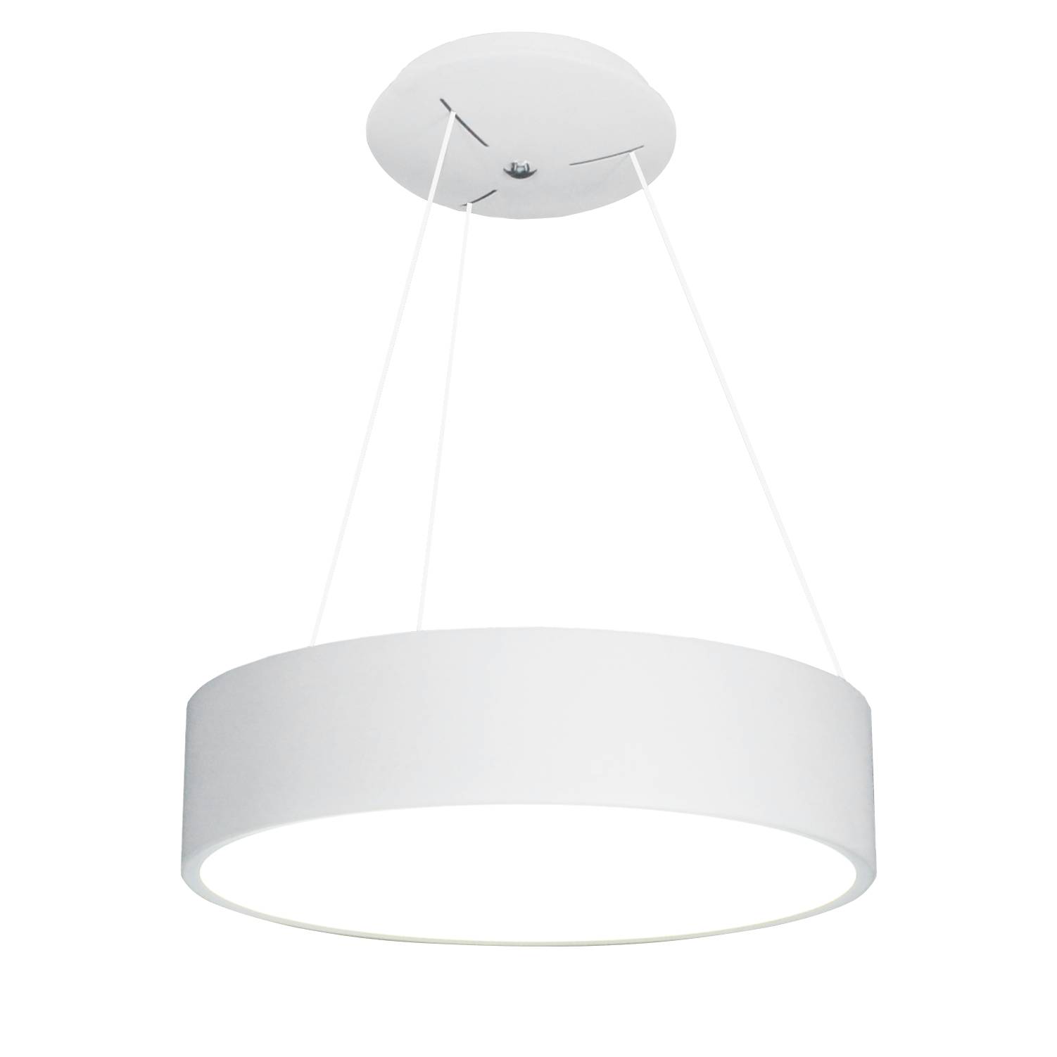 LED pendant lamp Carla Acrylic glass Stainless steel White