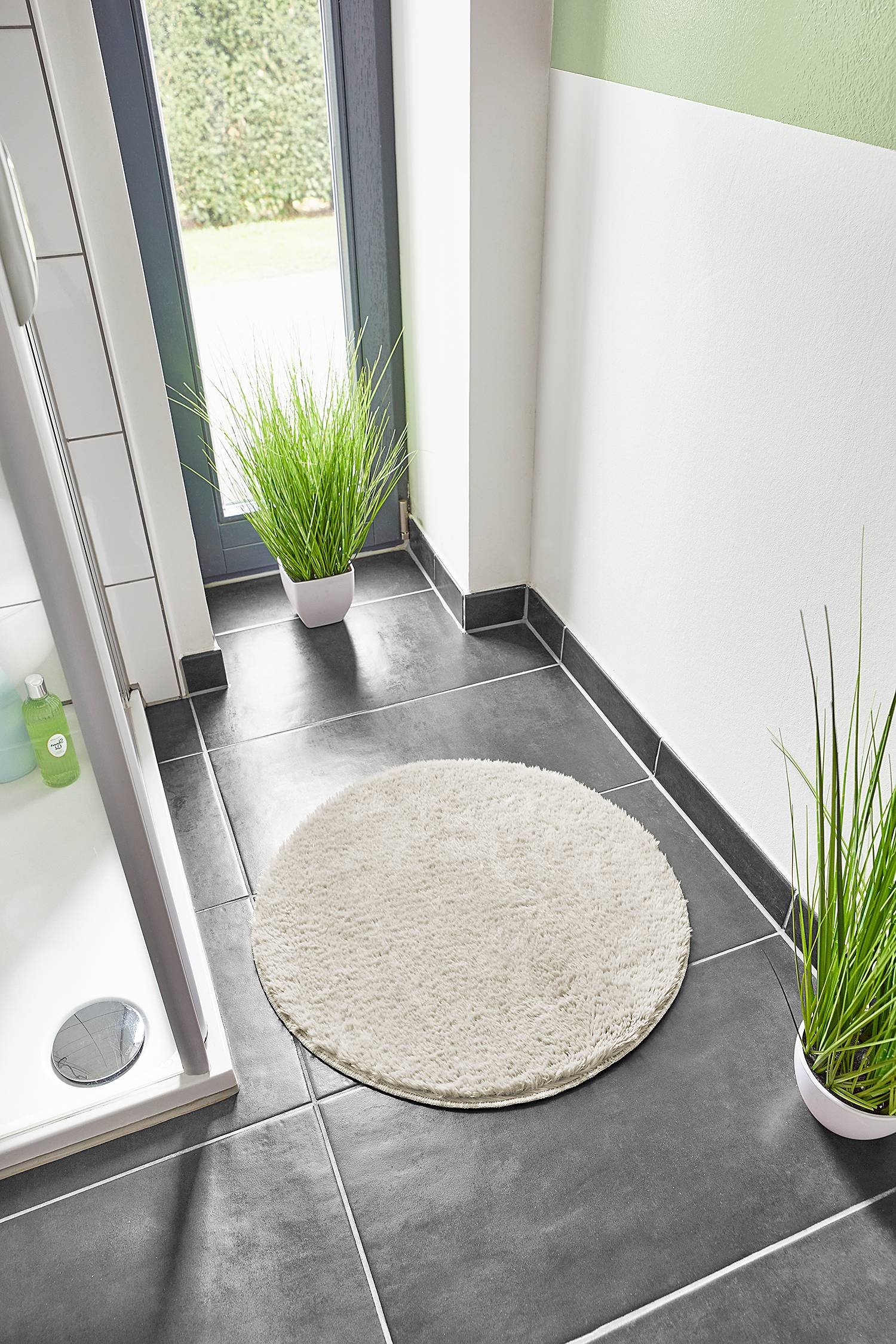 Florida Badematte Beige Ø 60cm