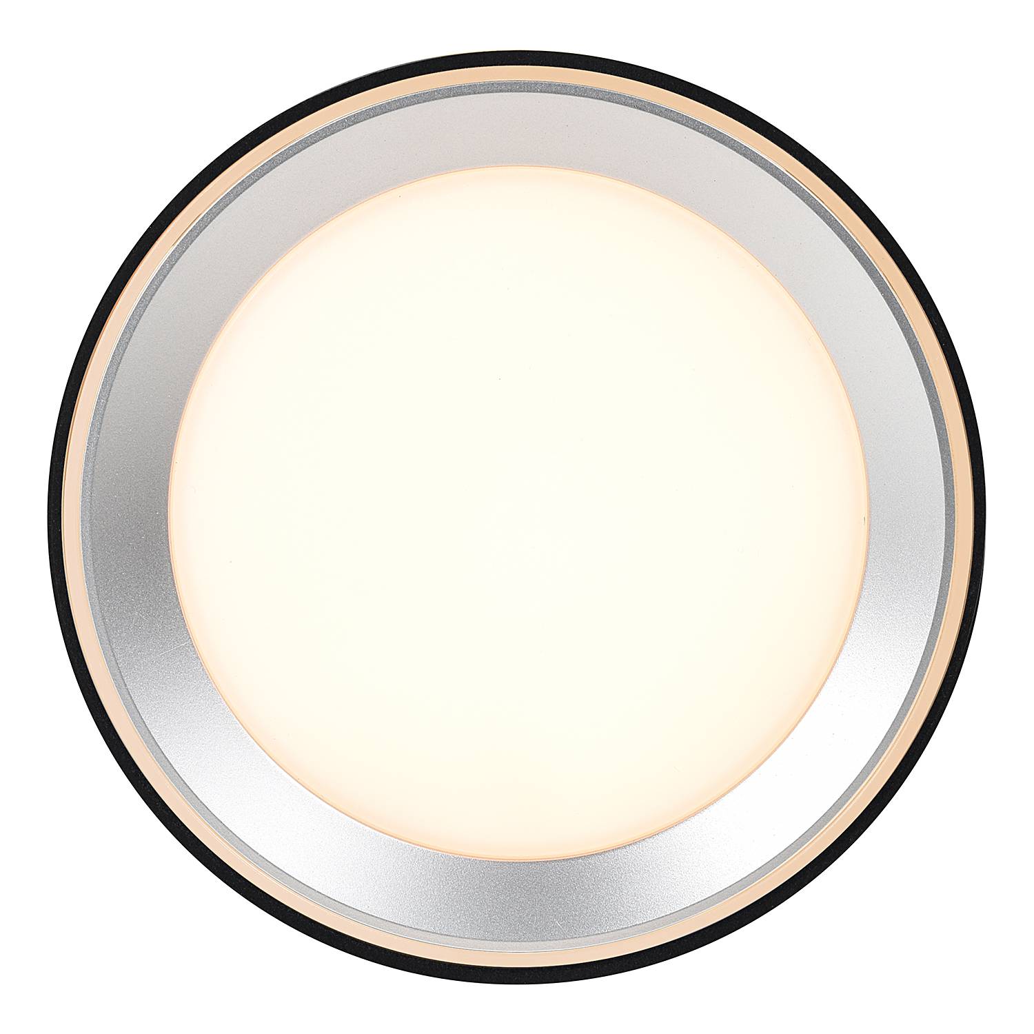 LED-Badleuchte Landon Smart Stahl PVC Schwarz 13 x 14 cm