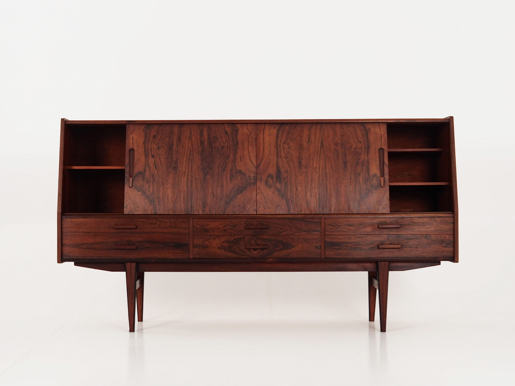 Highboard Rosenholz Braun 1970er Jahre