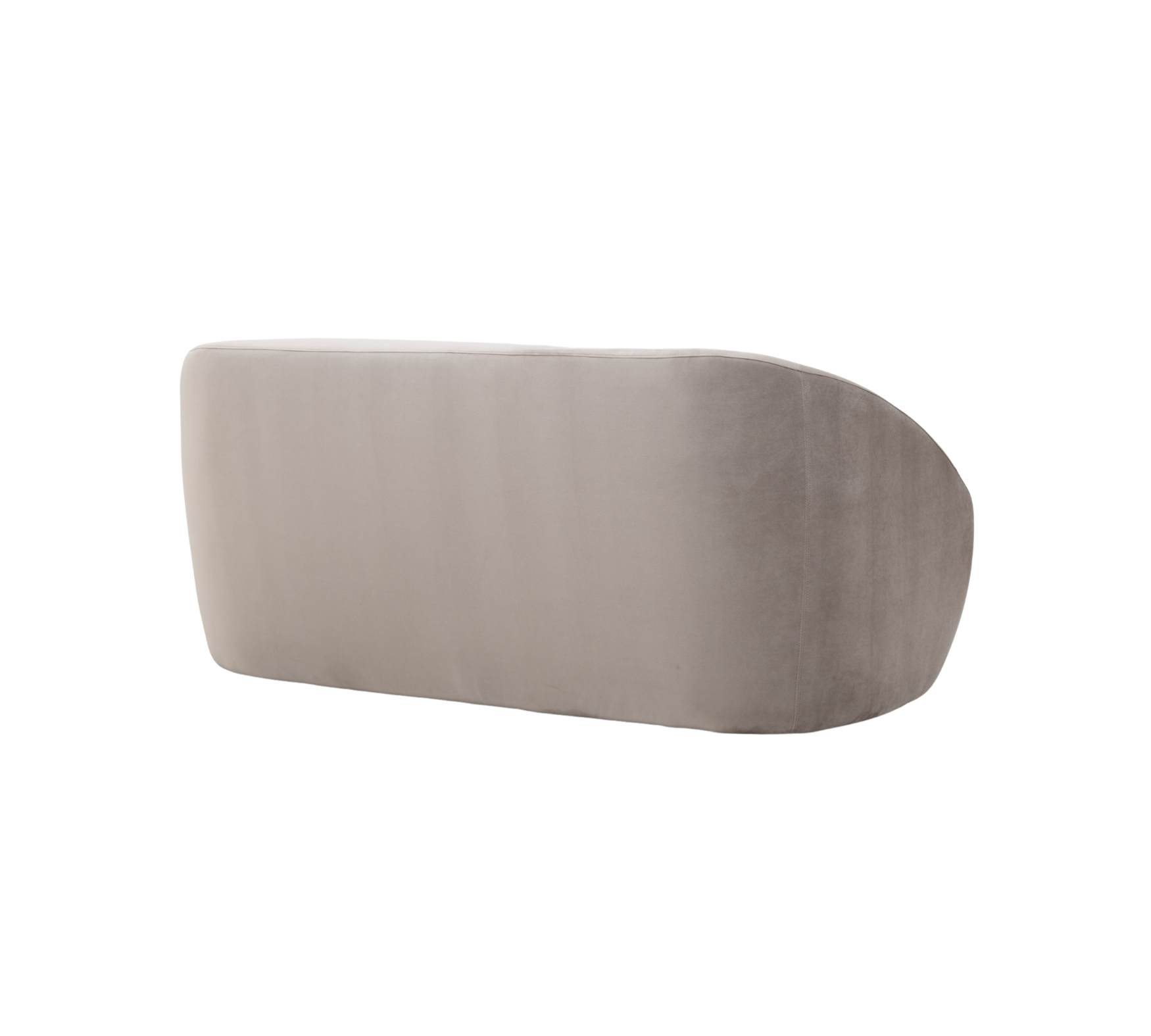 Blanca Sofa 2-Sitzer Samt Warm Grey