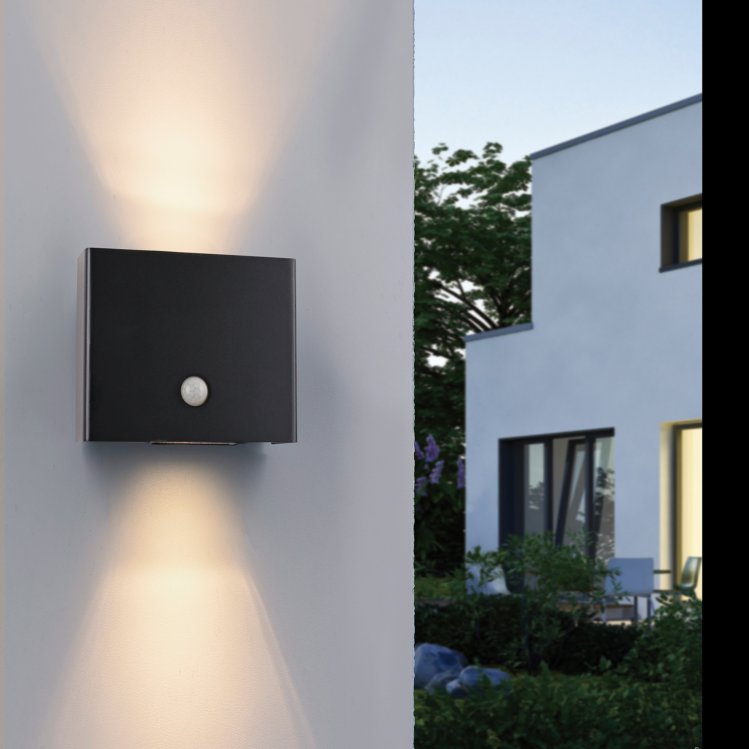 Amin LED-Wandleuchte Aluminium 2-flammig