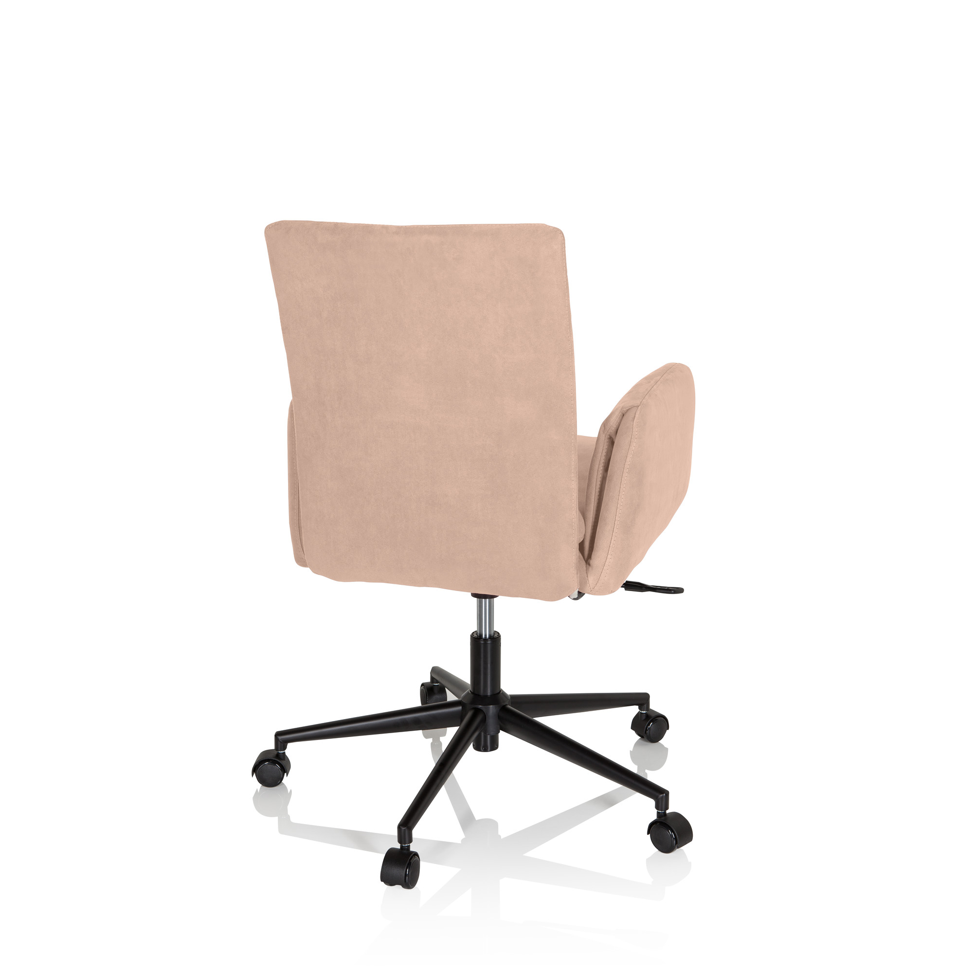 FLOW PRO Bürostuhl Drehbar mit Rollen Samt Beige