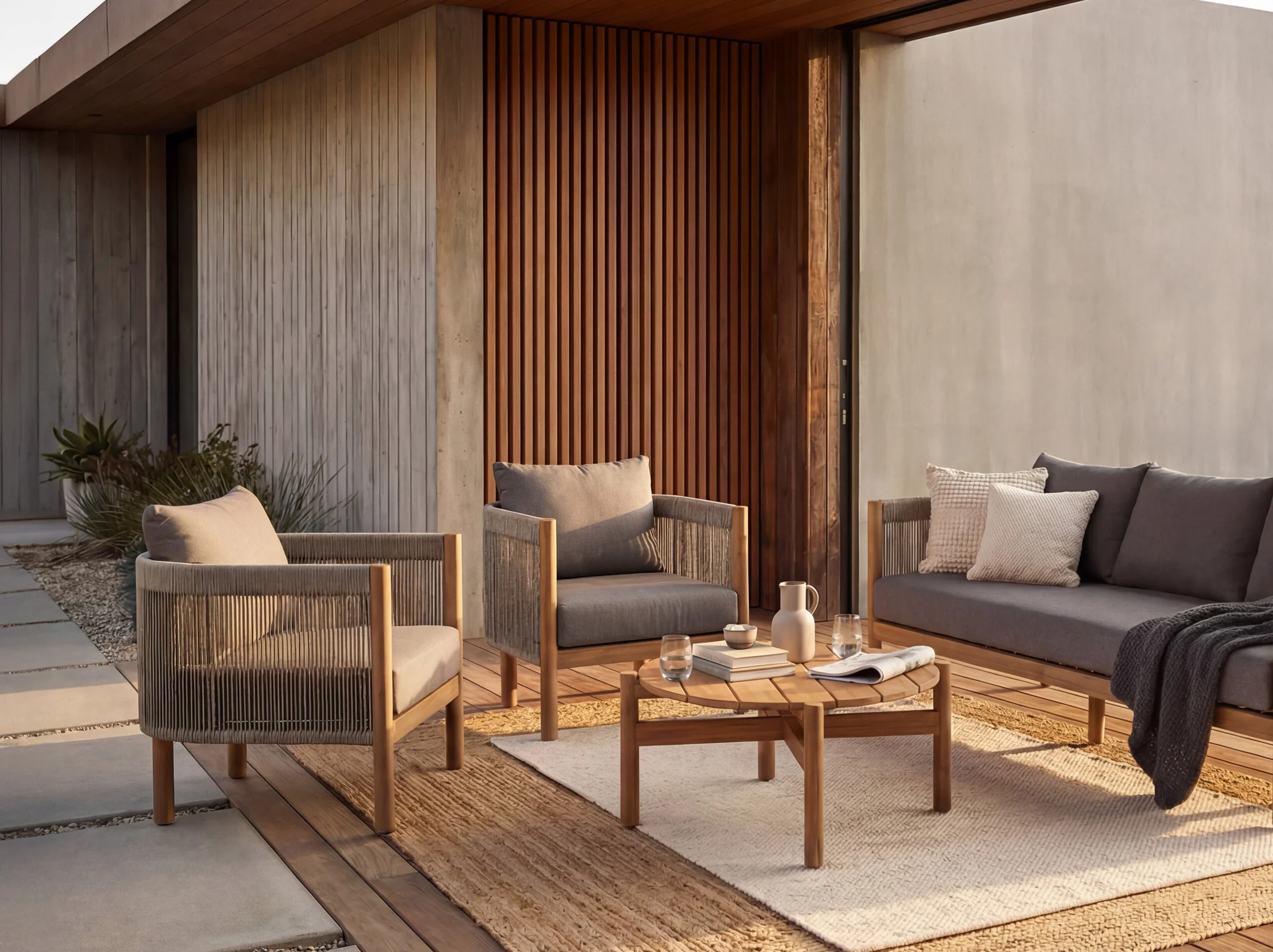 Majorelle Outdoor Sessel Polyester Sand