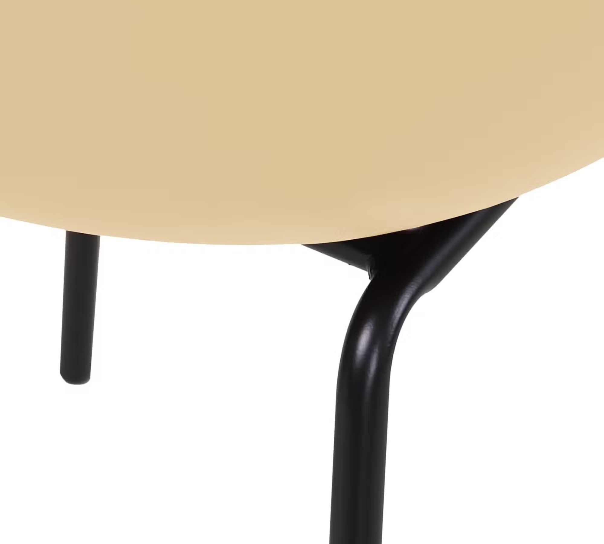 2x Vedene Gartenstuhl Stahl Kunststoff Beige