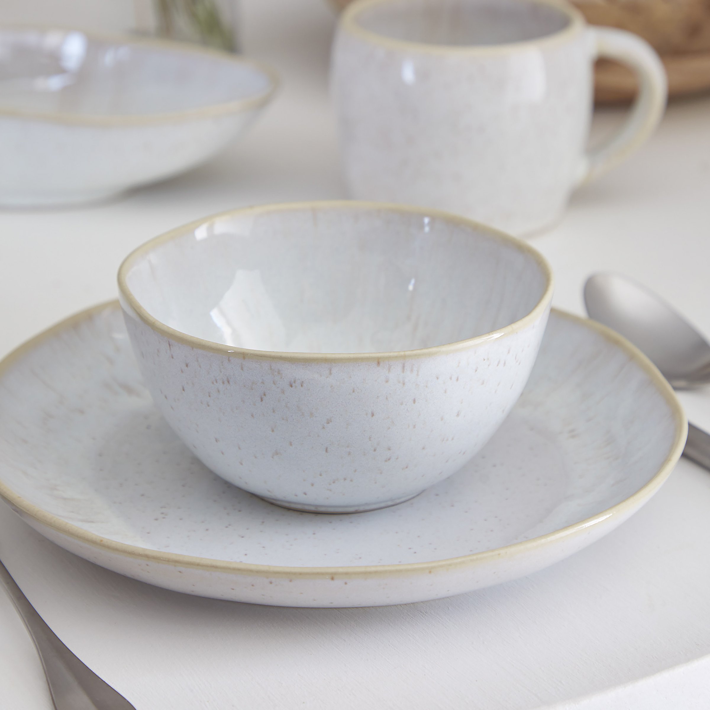 Eivissa Typ B Tafelservice 12-Teilig Keramik Beige