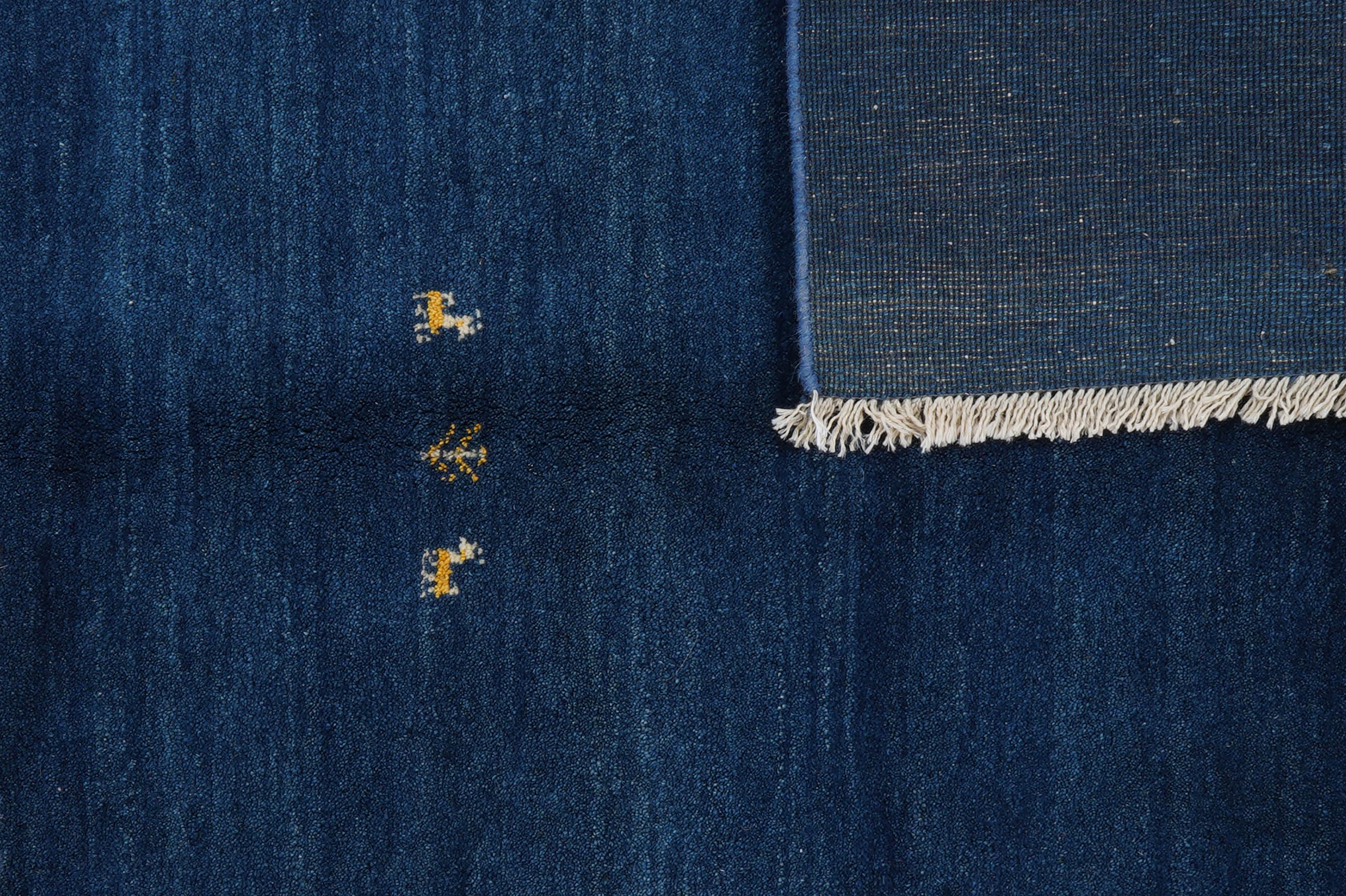 Gabbeh Carpet Wool Blue