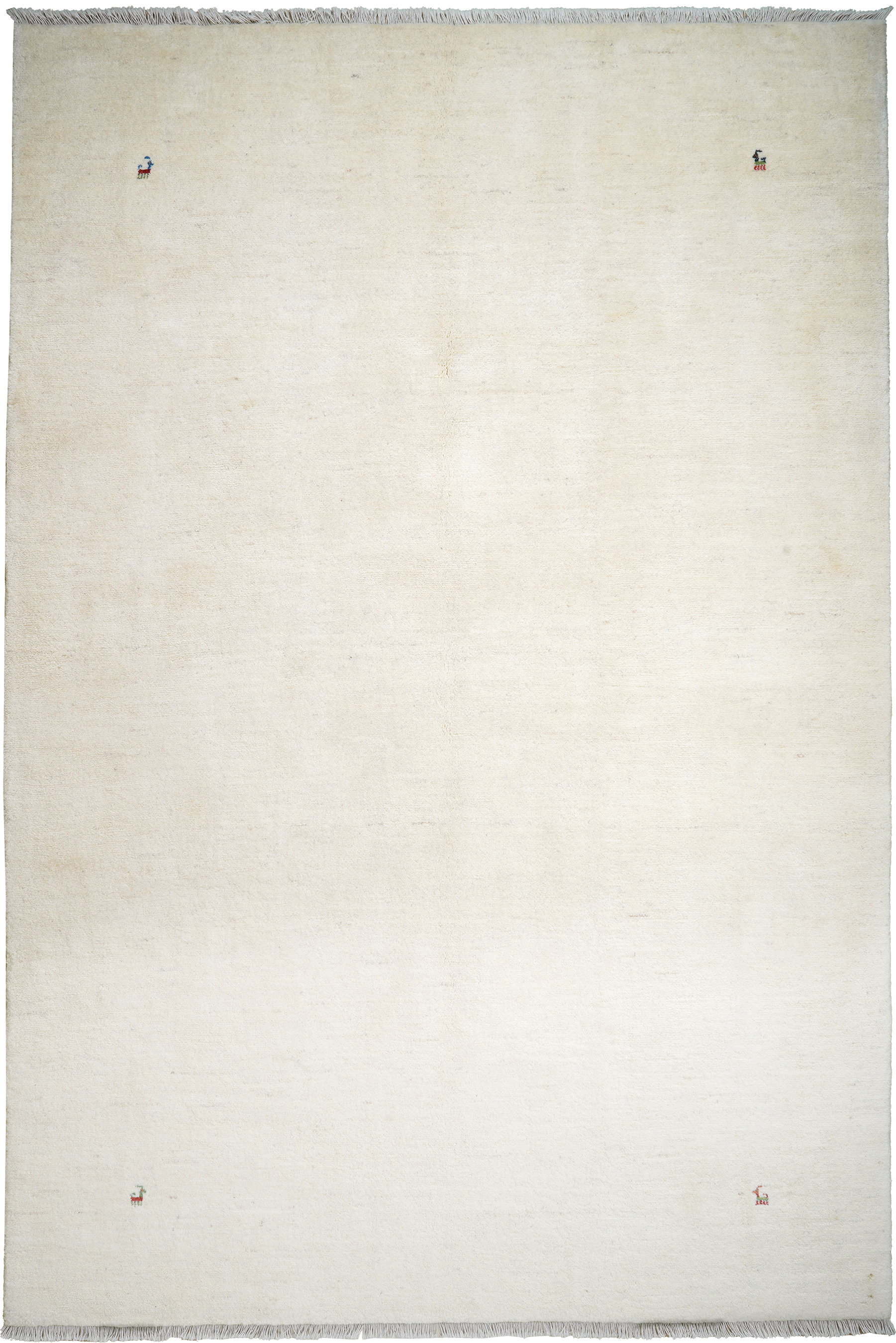 Rizbaf Gabbeh-Teppich Wolle Beige