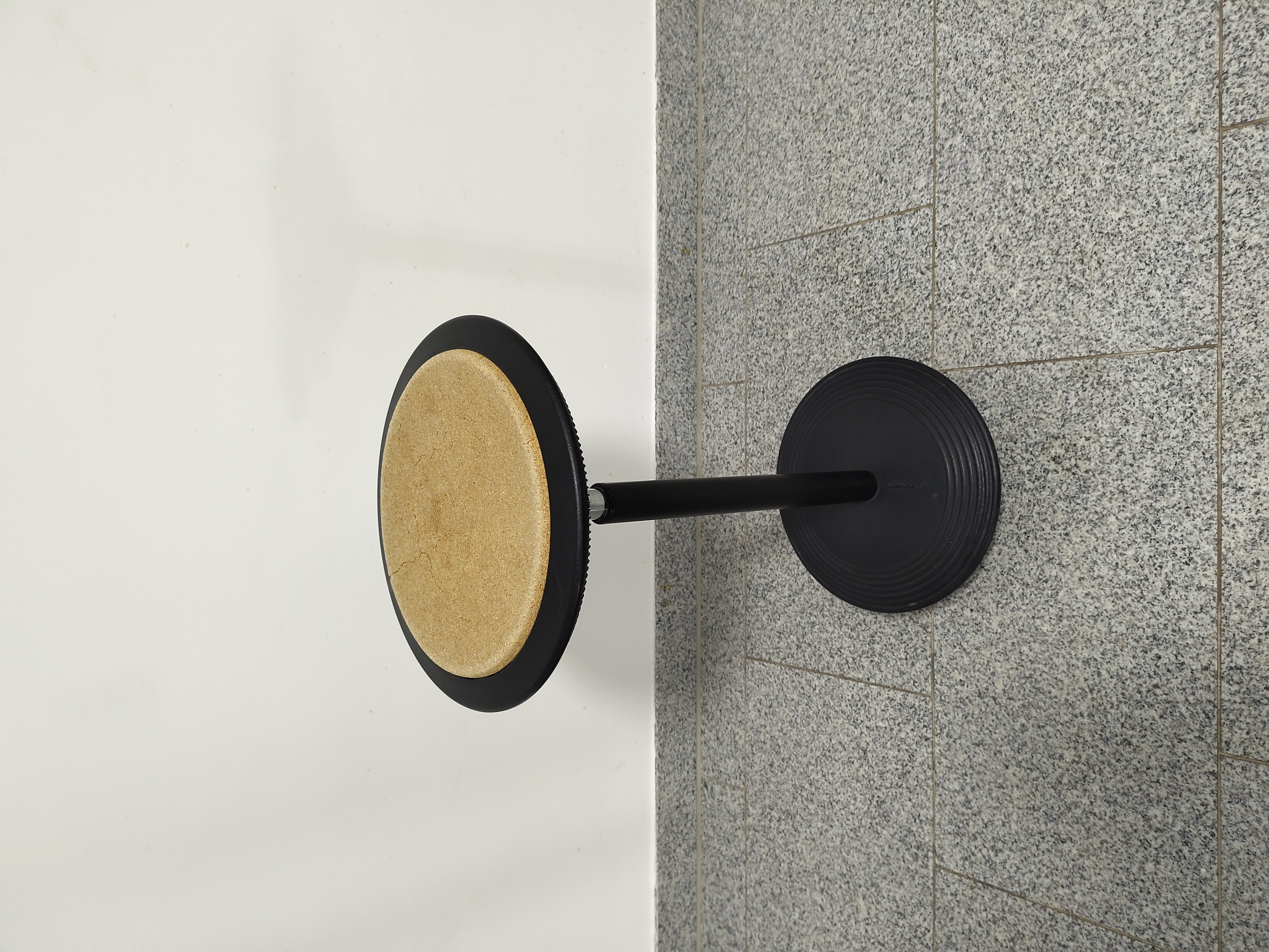 Stitz Leaning Stool Steel Black Brown