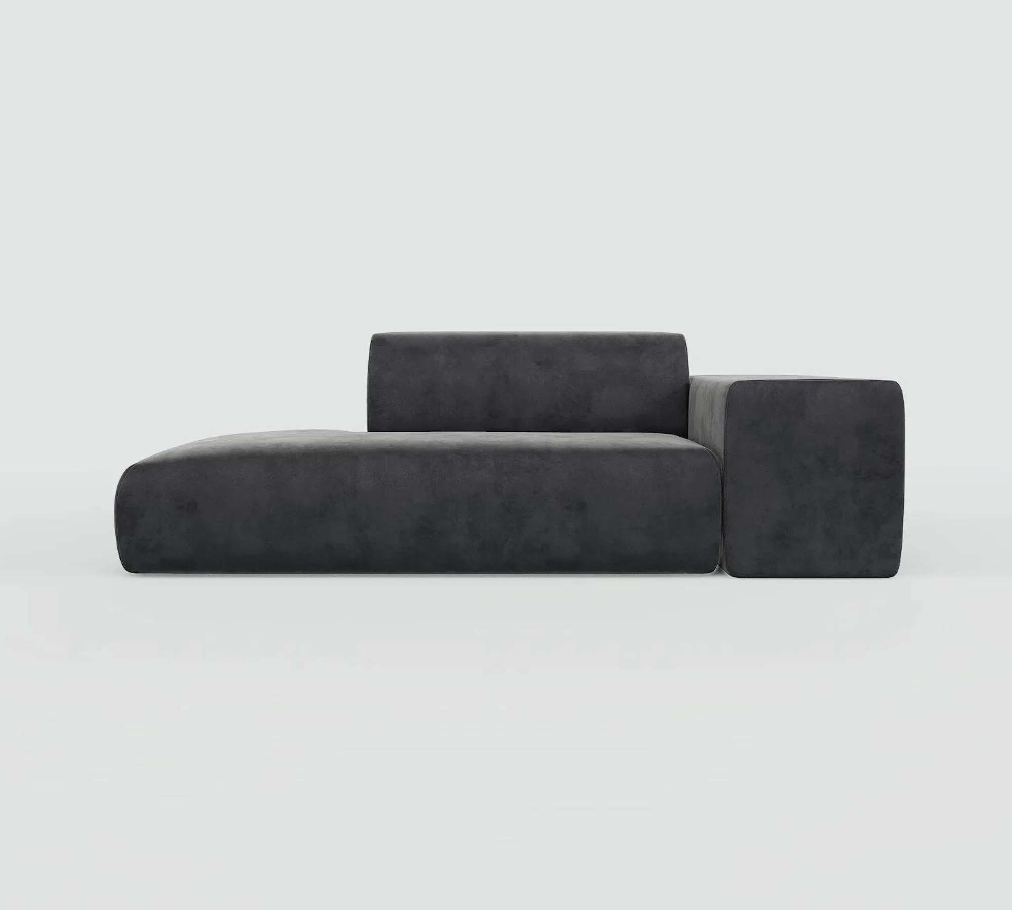 Pyllow Sofa Samt Steingrau