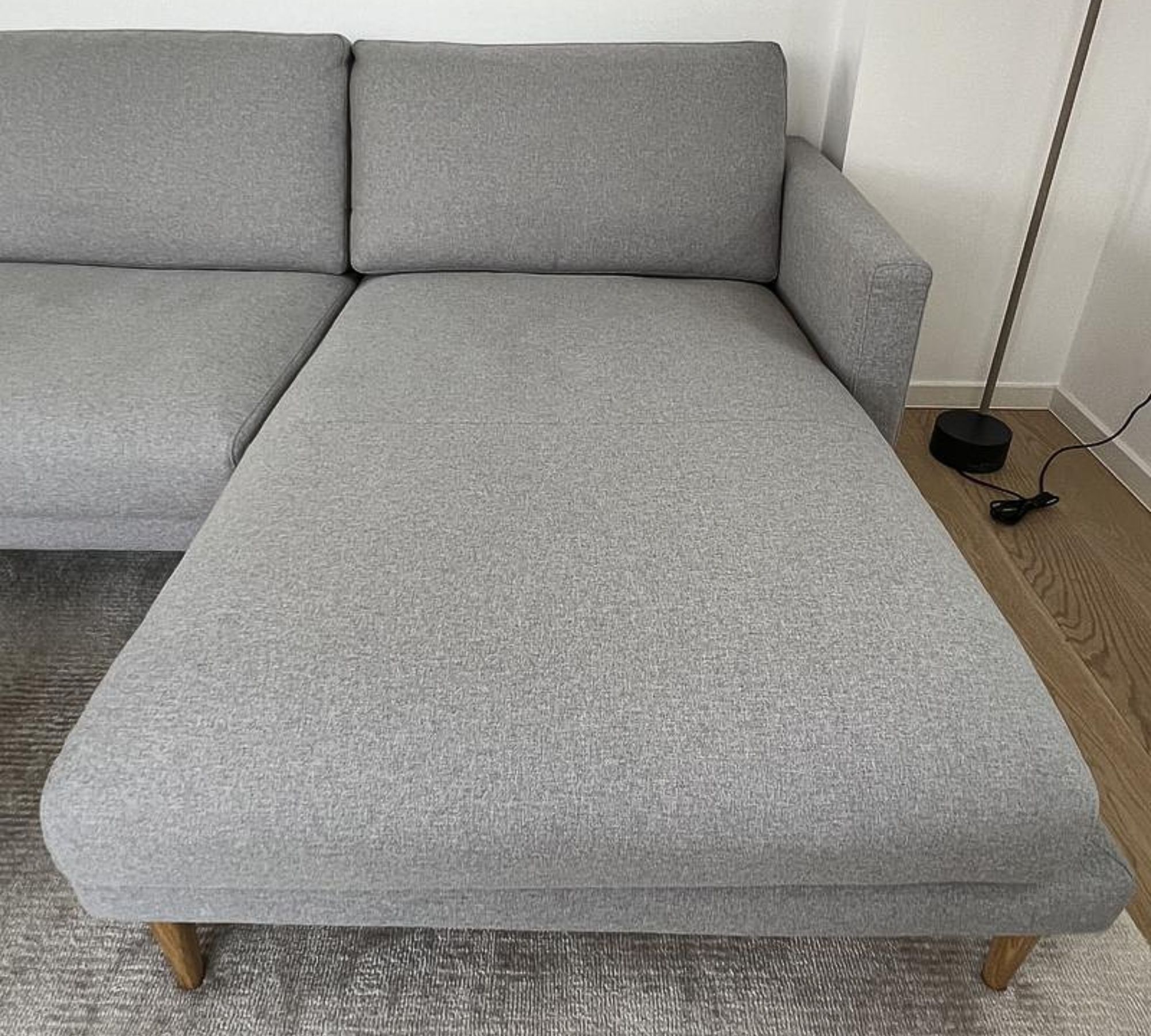 Veneda Sofa 3,5-Sitzer Récamiere Rechts Grau