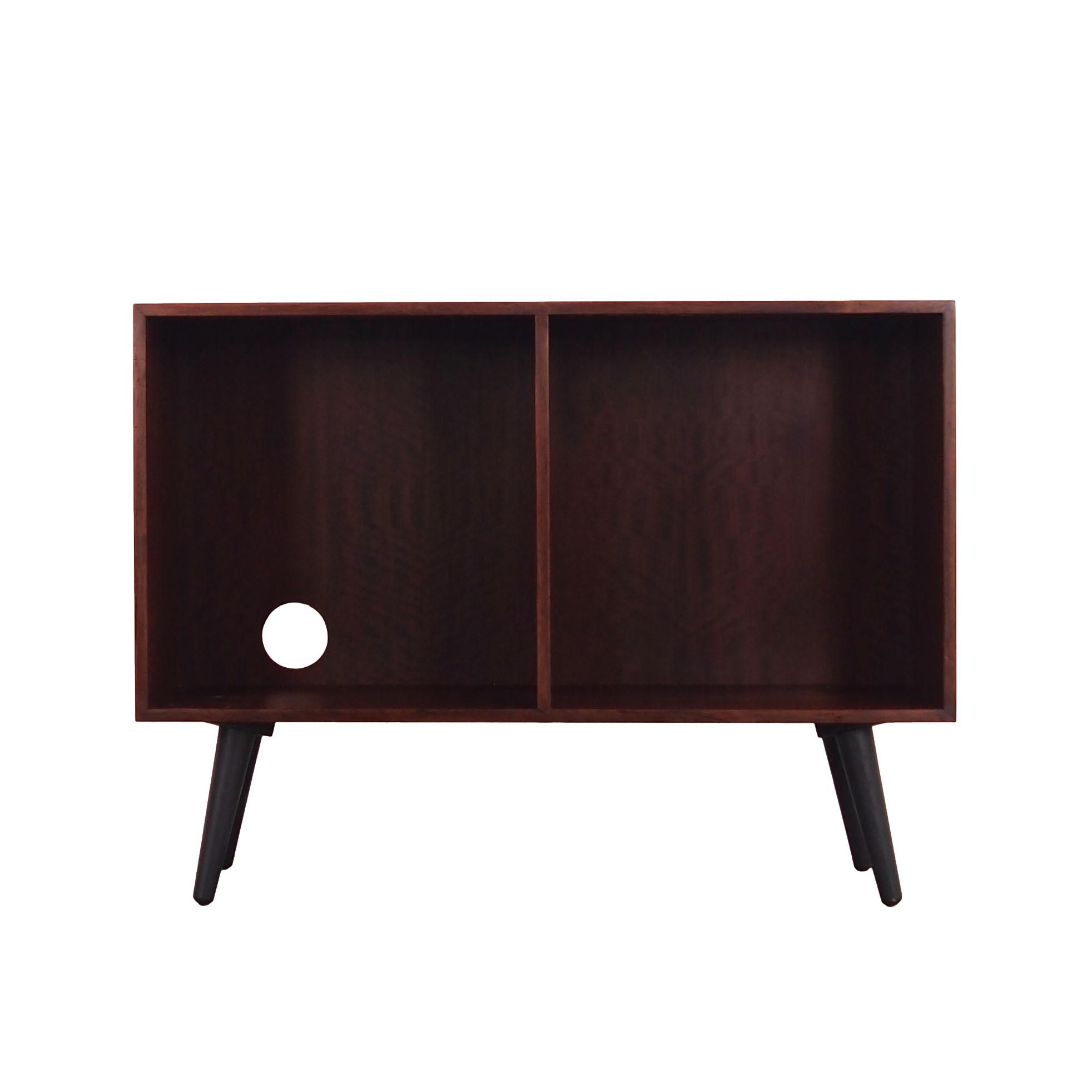 Vintage bookshelf mahogany brown 1970s