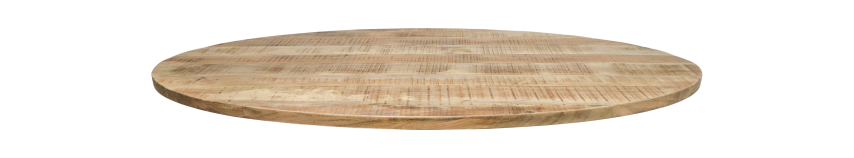 Ovale Tischplatte Mangoholz