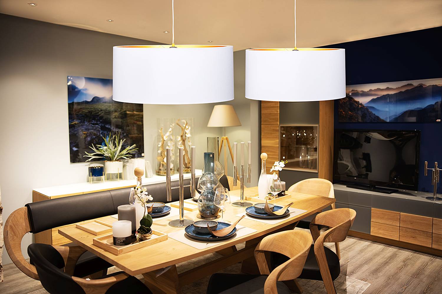 Pendant lamp Midas 1-light White