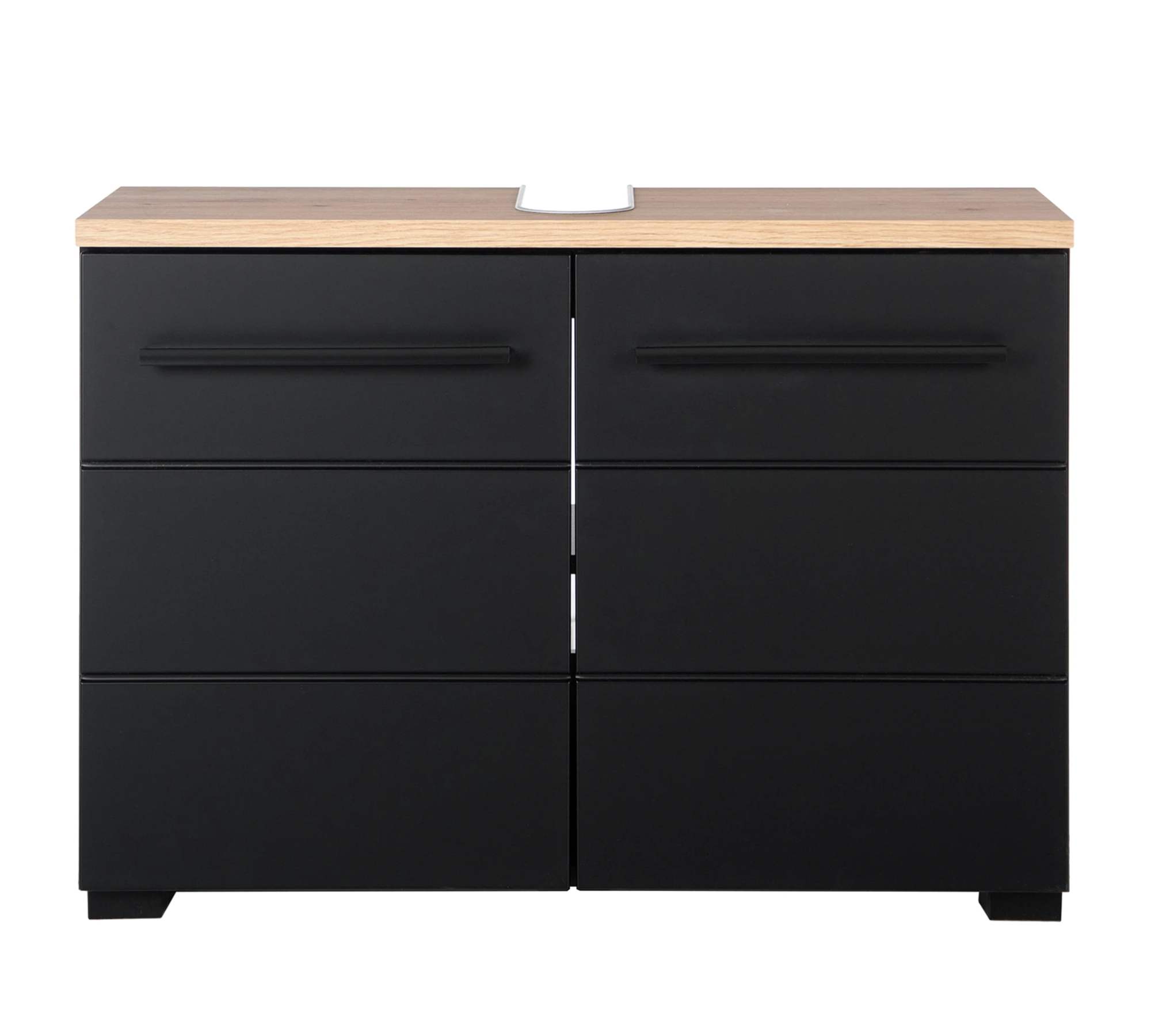 Washbasin cabinet wood black