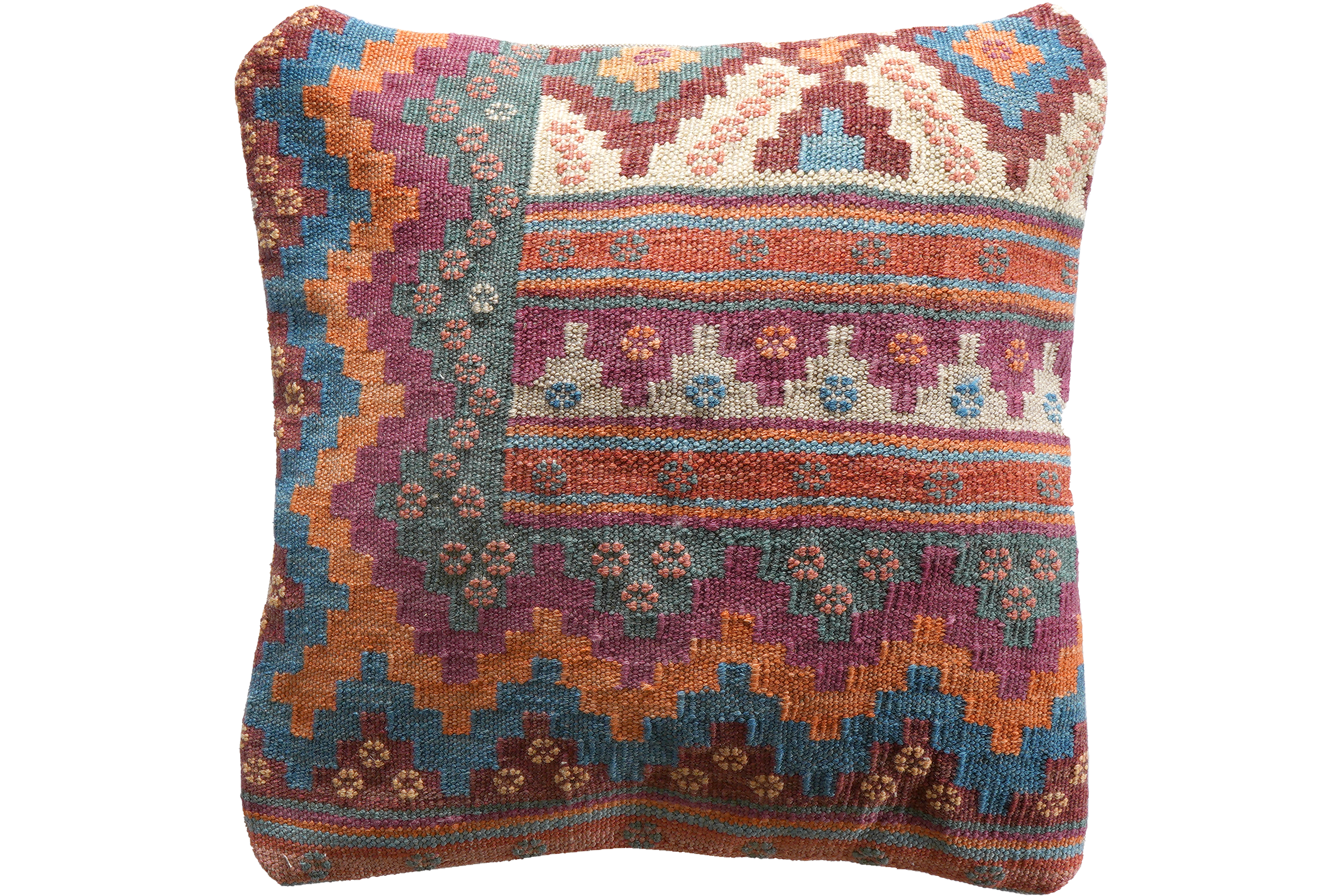 Carpet Pillow Wool Cotton Multicolor