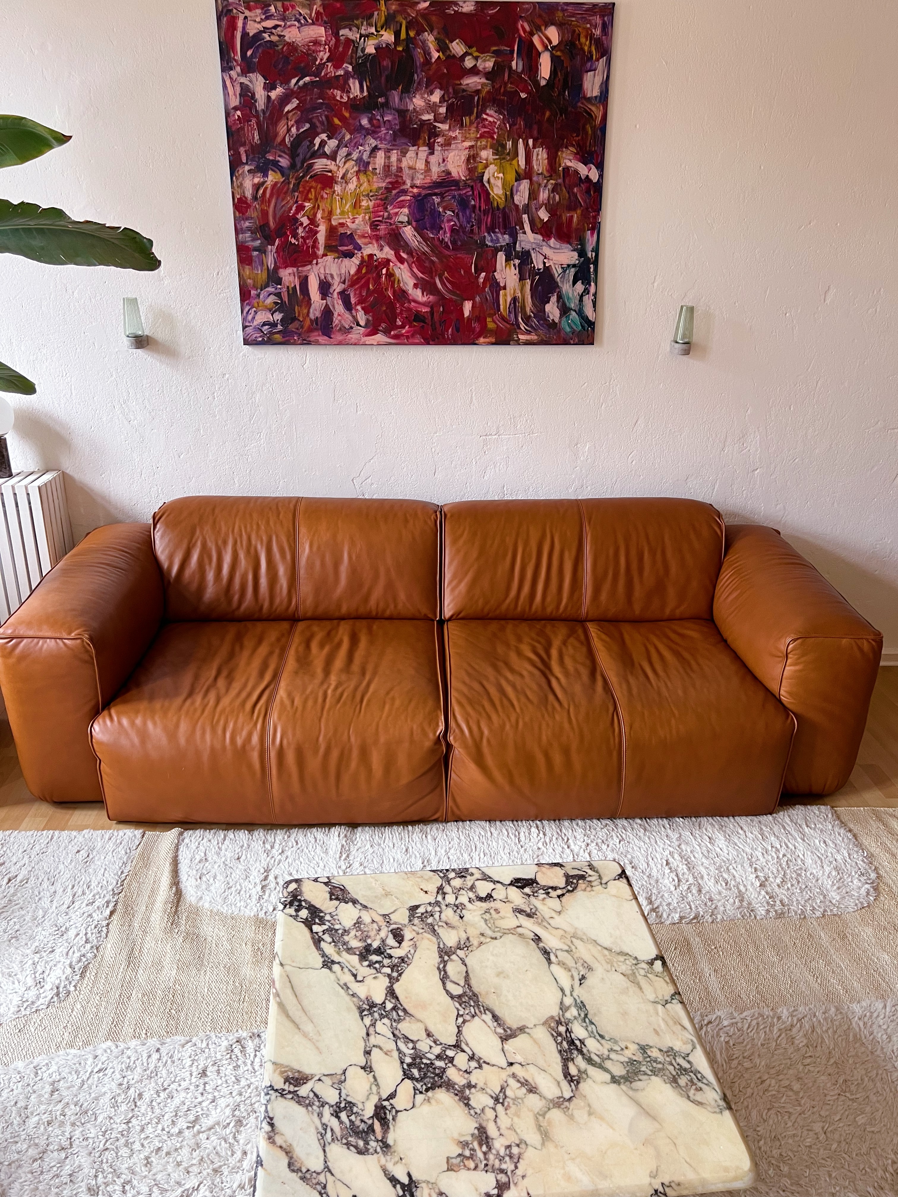 Sofa Hudson II Echtleder Braun